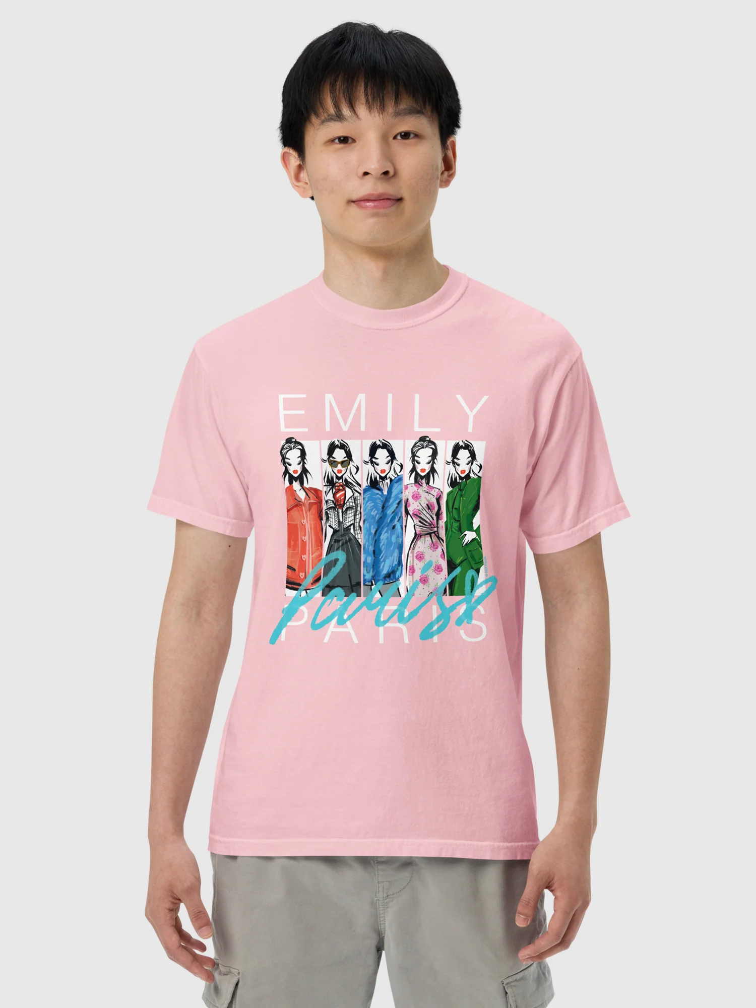 Emily in Paris Comfort Colors T-Shirt Fashion Sketches - Image 6
