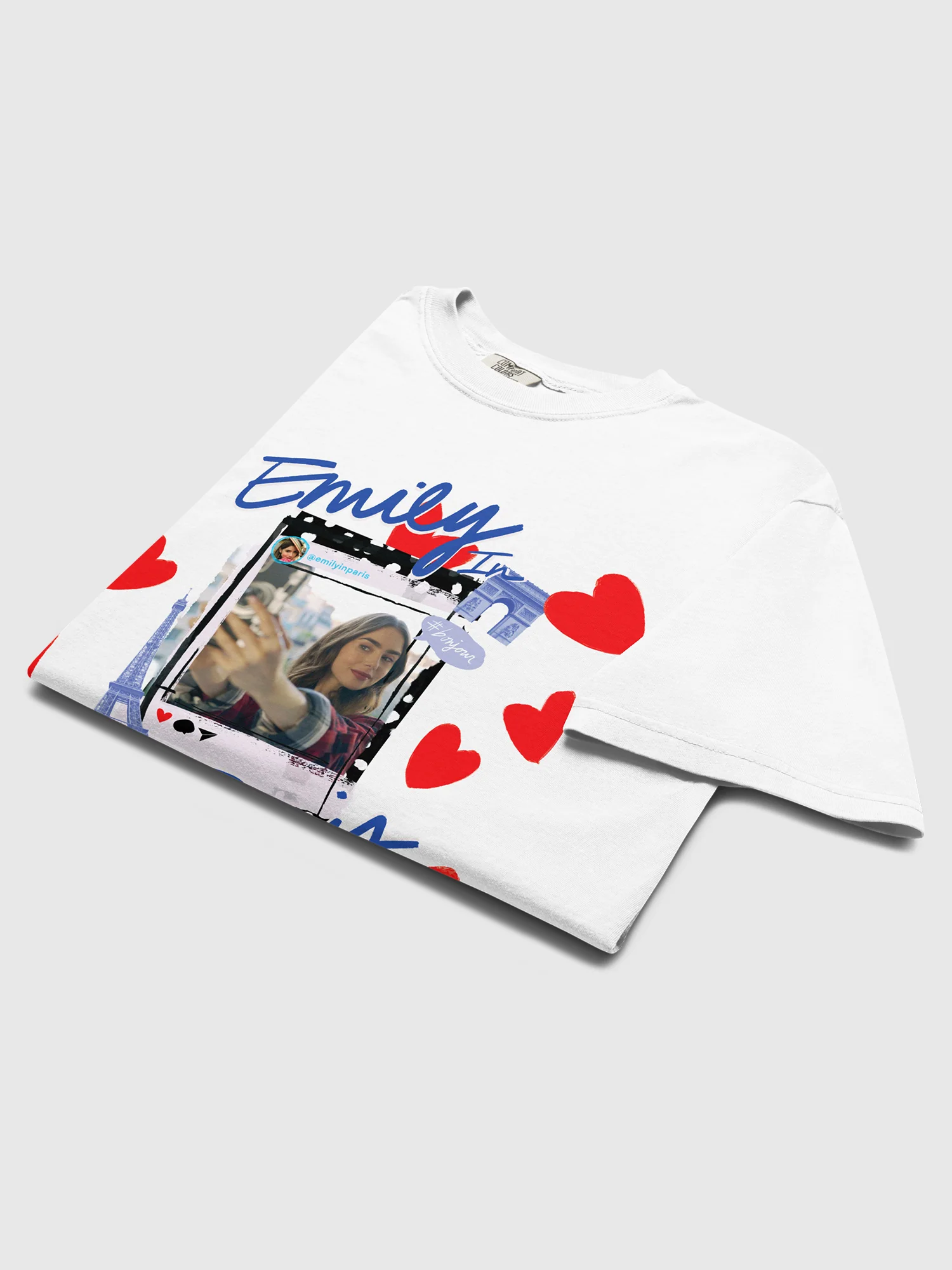 Emily in Paris Comfort Colors T-Shirt Selfie - Image 5