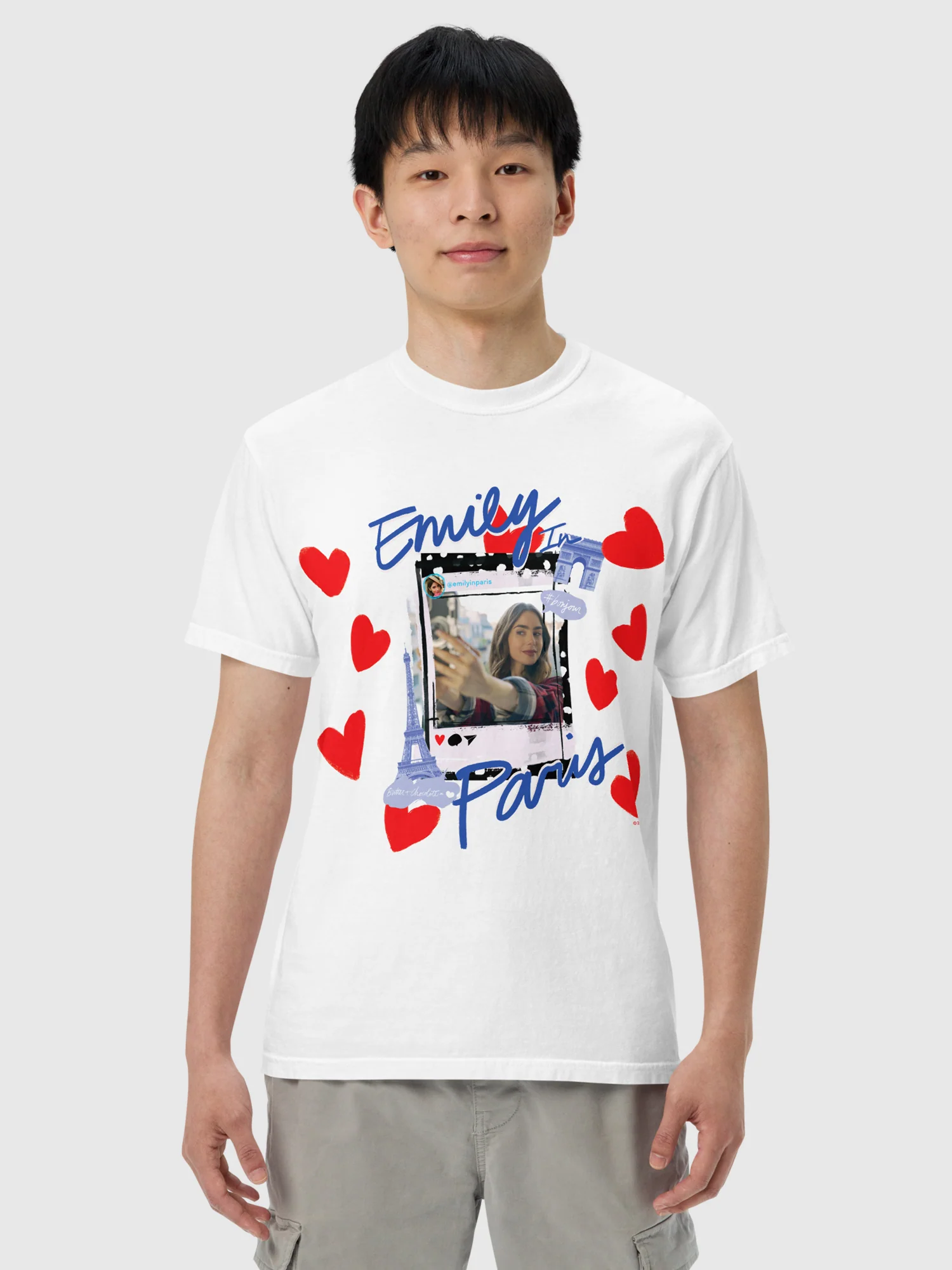 Emily in Paris Comfort Colors T-Shirt Selfie - Image 6
