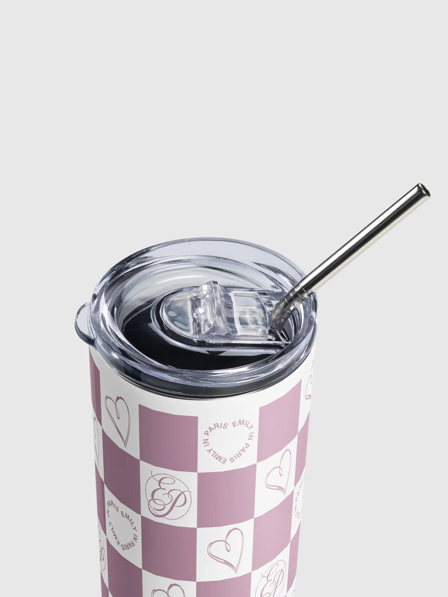Emily in Paris Stainless Steel Tumbler Checkered - Image 3