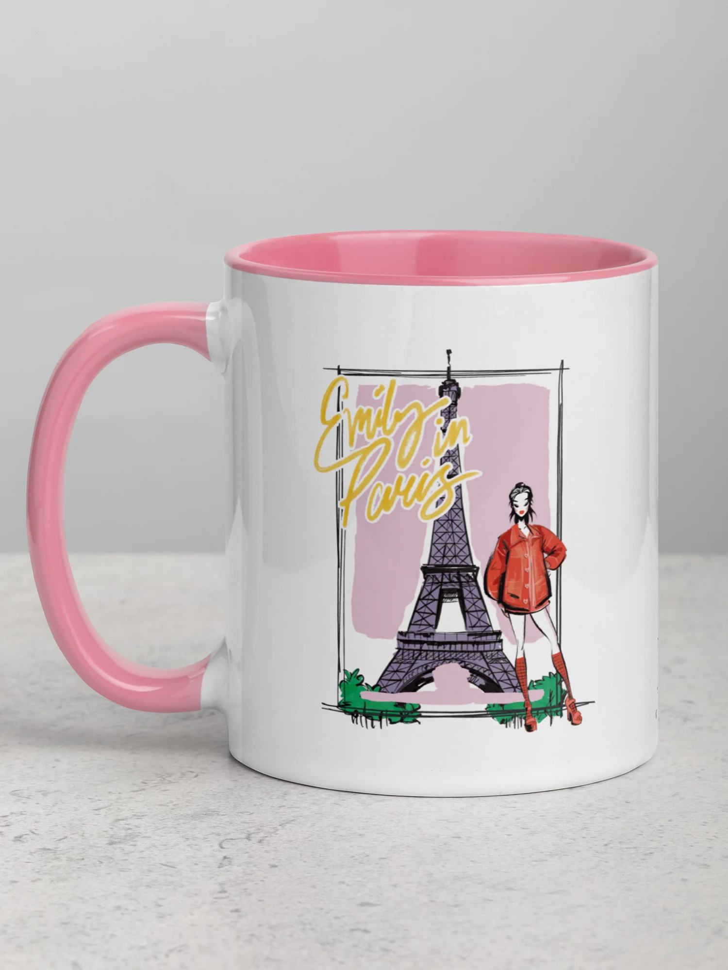 Emily in Paris Two-Tone Mug Eiffel Tower - Image 3