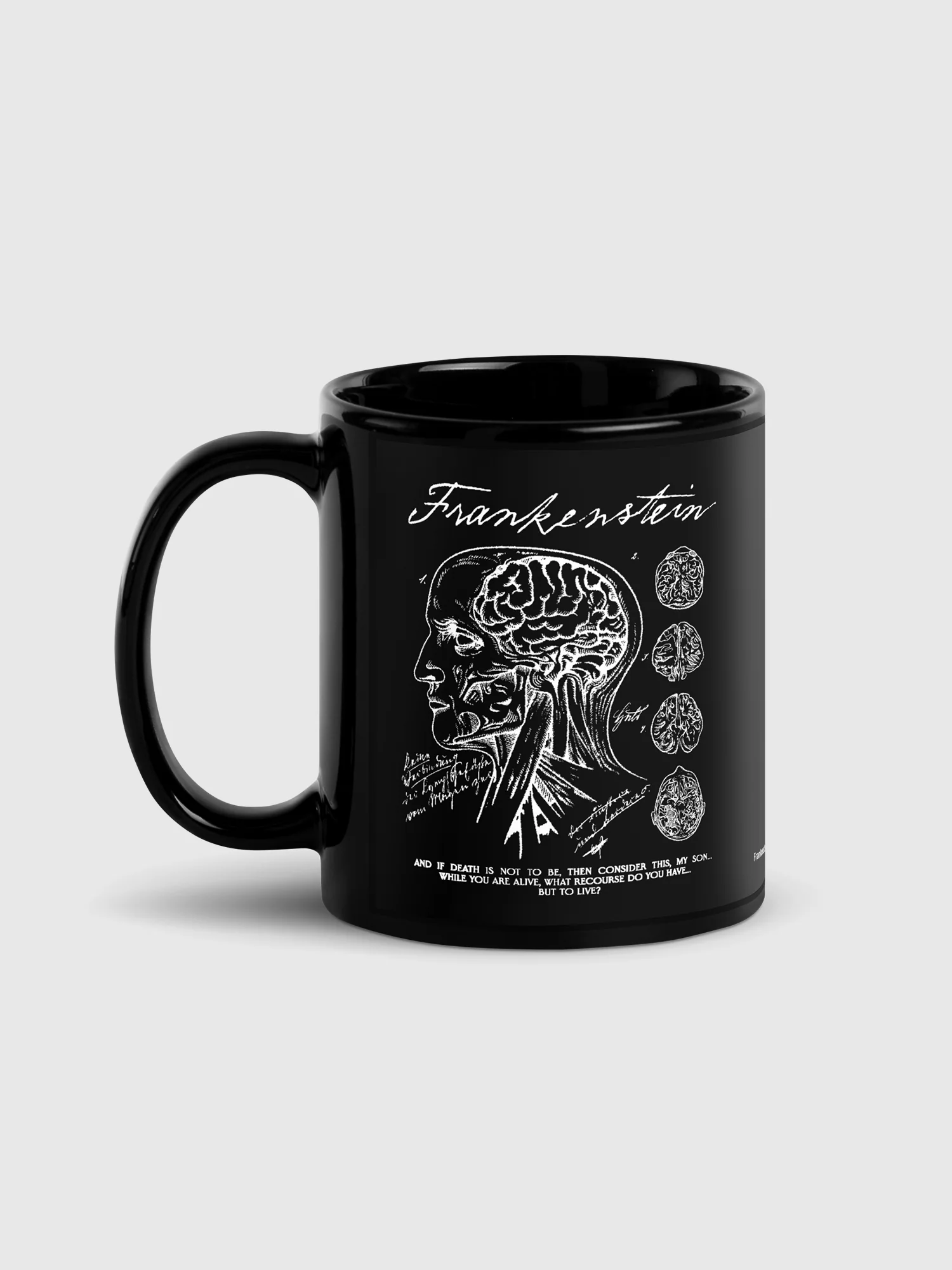 Frankenstein Mug Anatomy Drawing - Image 2