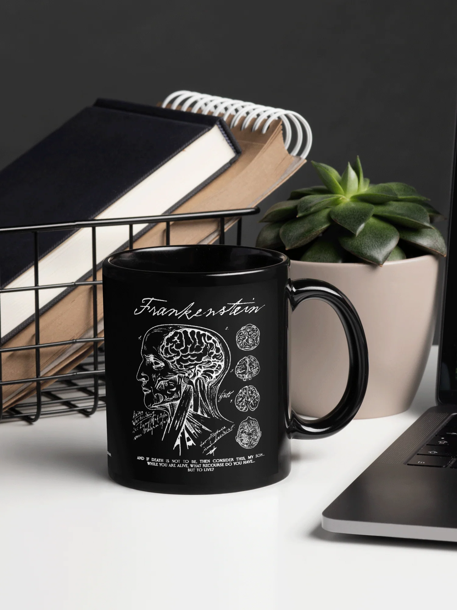 Frankenstein Mug Anatomy Drawing - Image 3