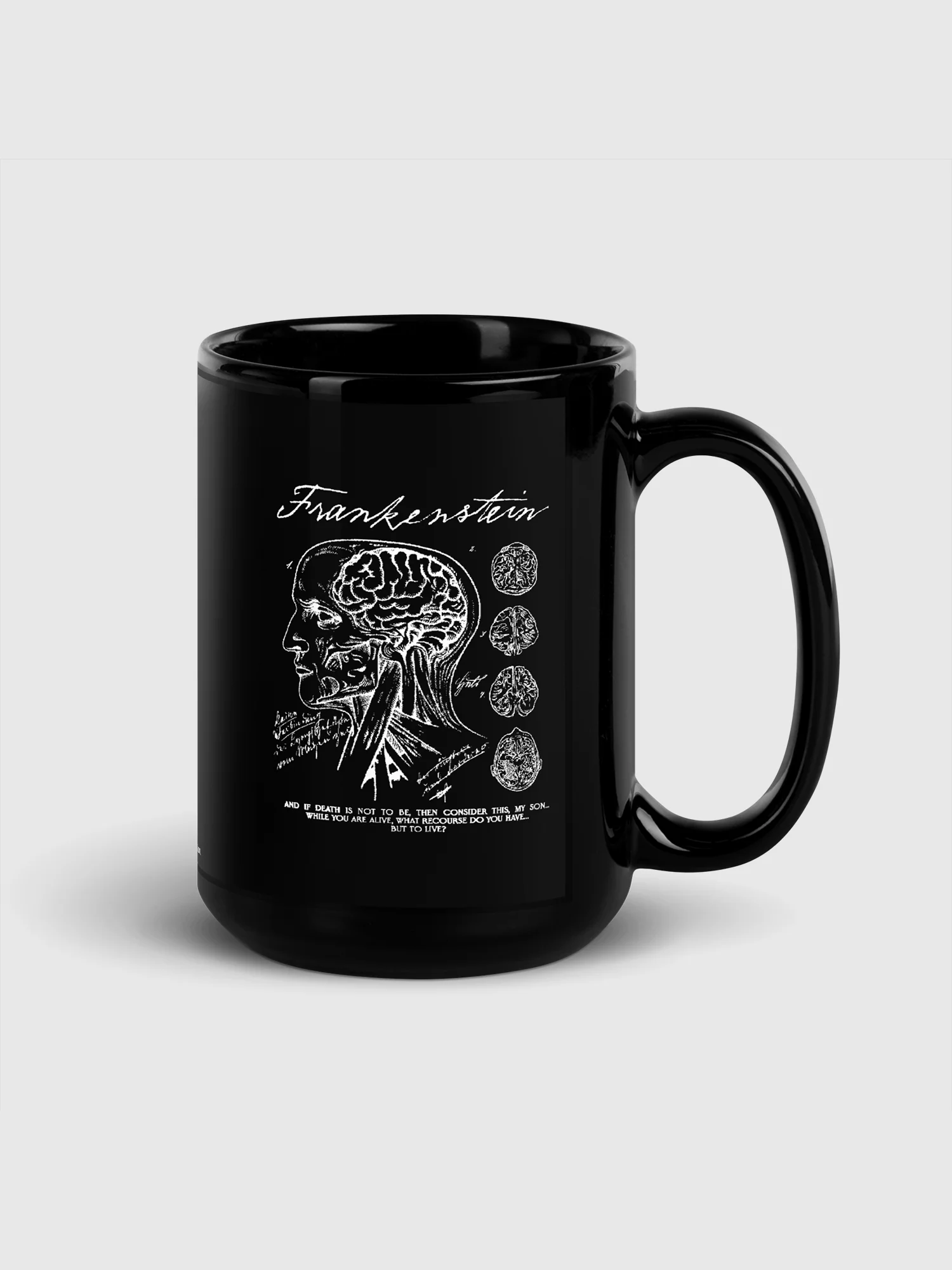 Frankenstein Mug Anatomy Drawing - Image 4