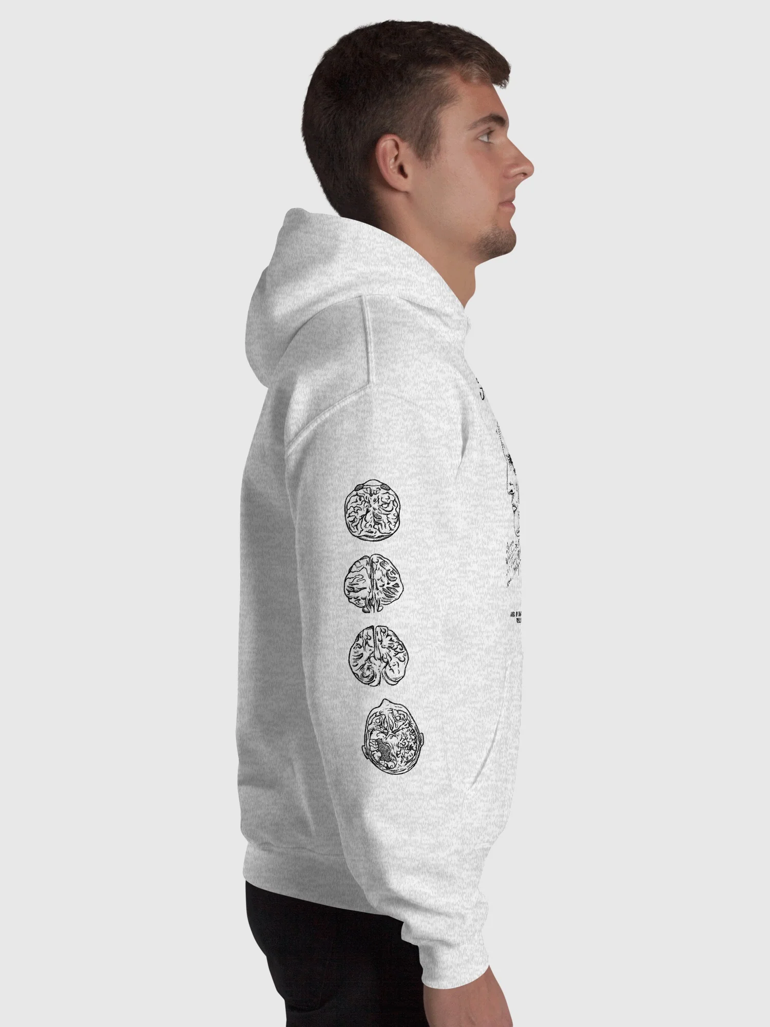 Frankenstein Hoodie Anatomy Drawing - Image 3
