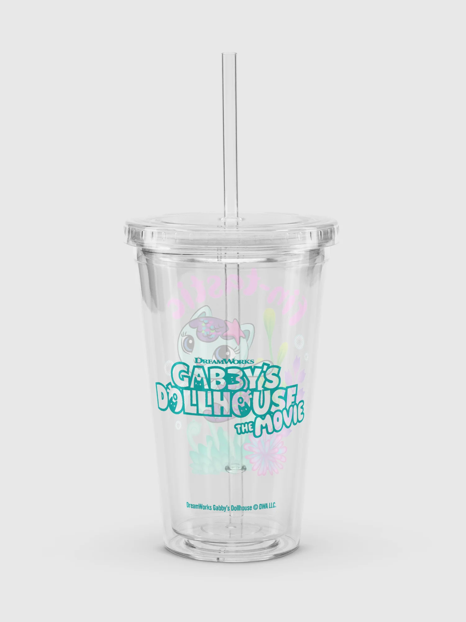 Gabby's Dollhouse The Movie Fin-tastic Plastic Tumbler - Image 2