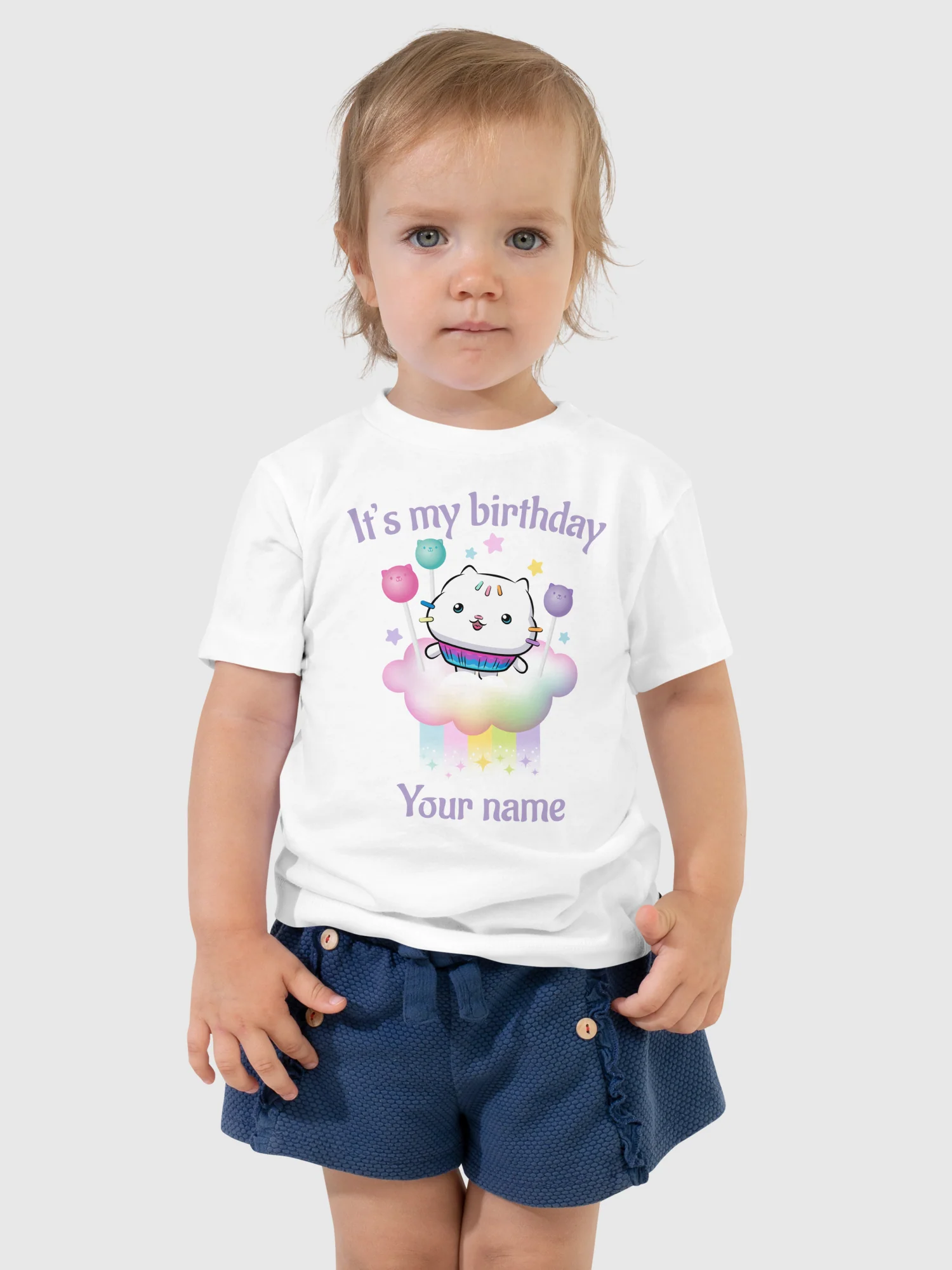 Gabby's Dollhouse The Movie Personalized Birthday Toddler T-Shirt - Image 2