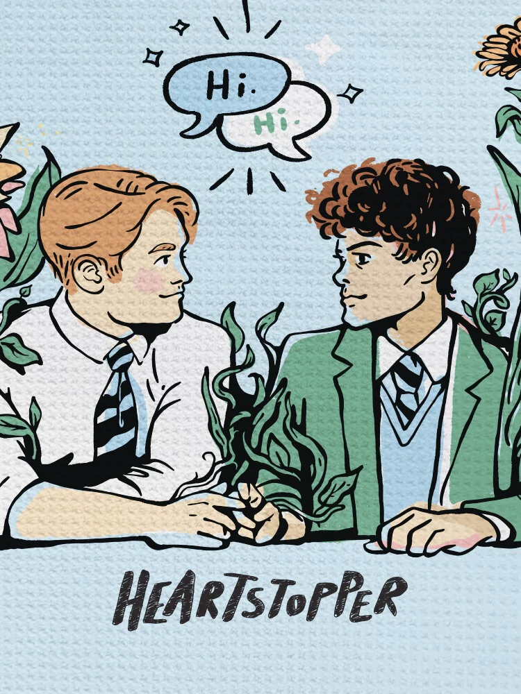 Heartstopper Nick and Charlie Kitchen Towel - Image 3