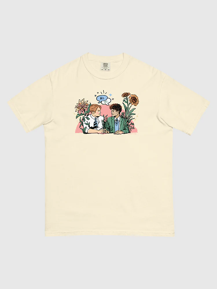 Heartstopper Nick & Charlie Comfort Colors T-Shirt - Image 3