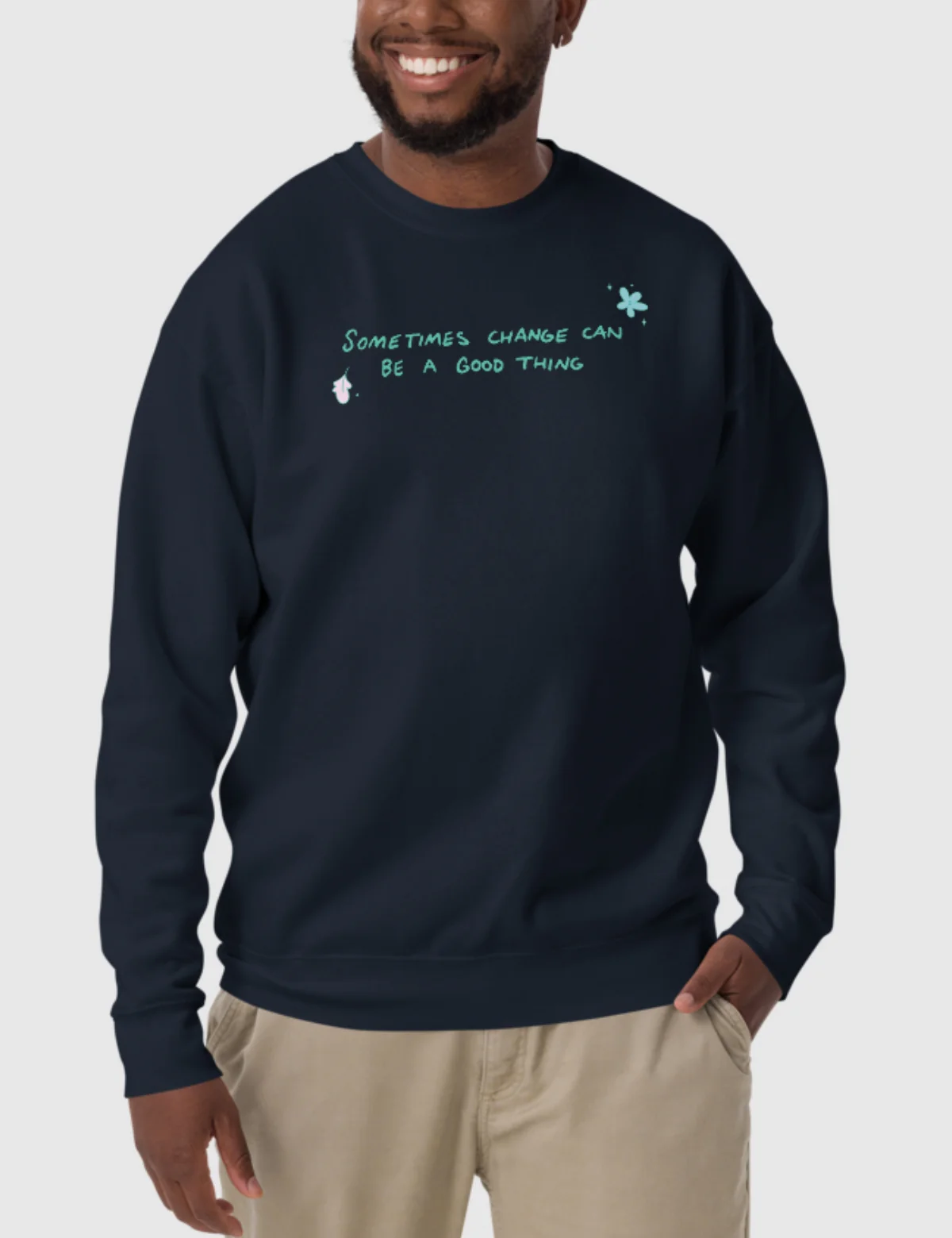 Heartstopper Unisex Premium Sweatshirt [Navy Blazer] - Image 5