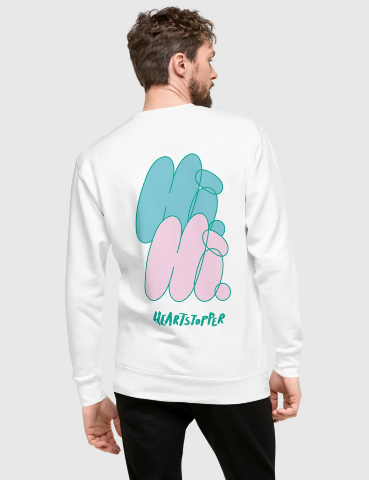 Heartstopper Unisex Premium Sweatshirt [White] - Image 2
