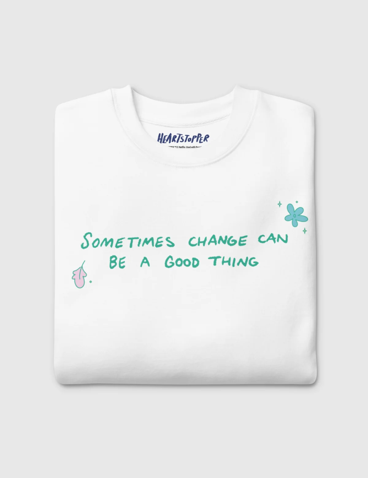 Heartstopper Unisex Premium Sweatshirt [White] - Image 4