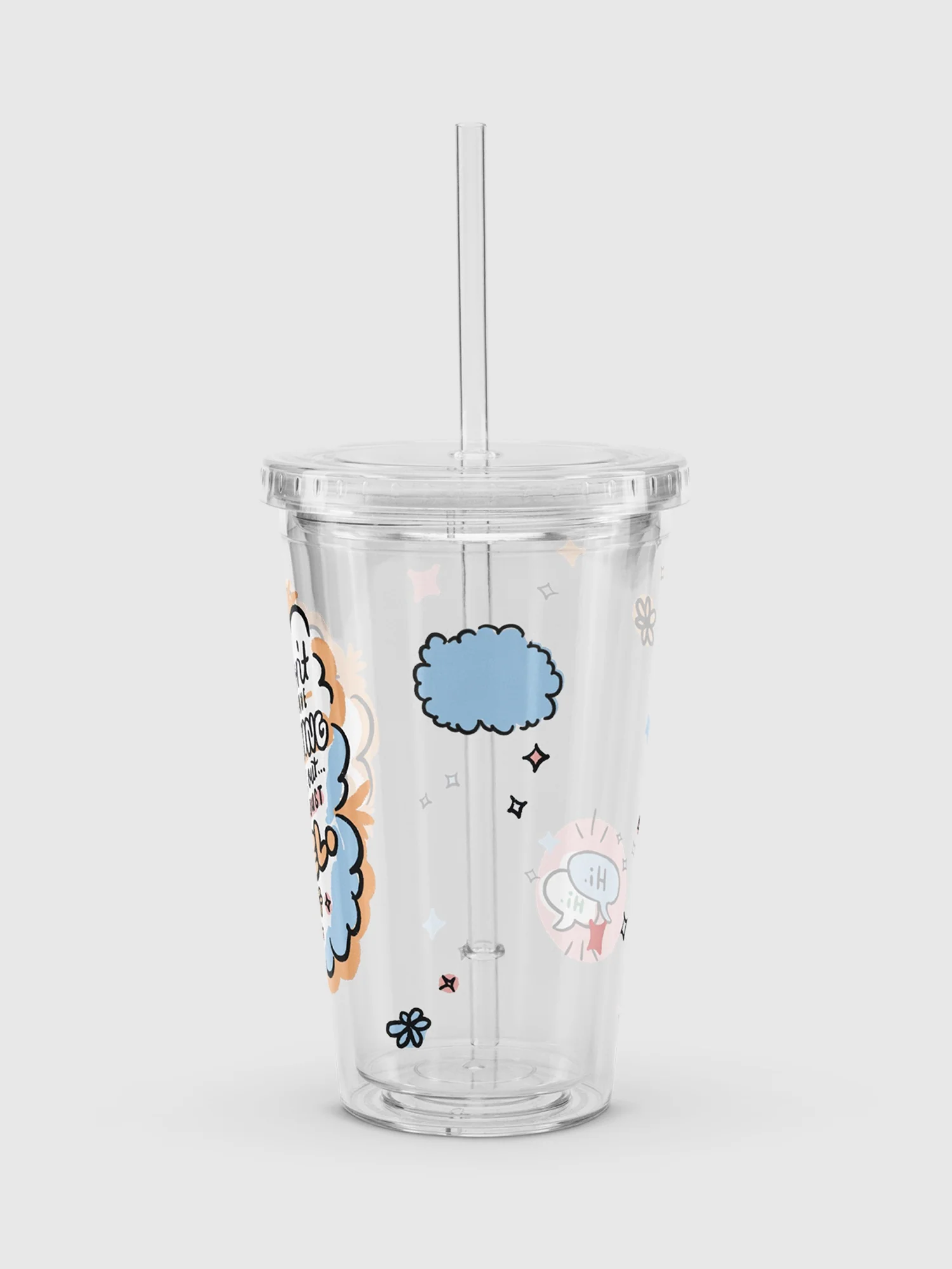 Heartstopper You Can Just Feel Clear Tumbler - Image 3