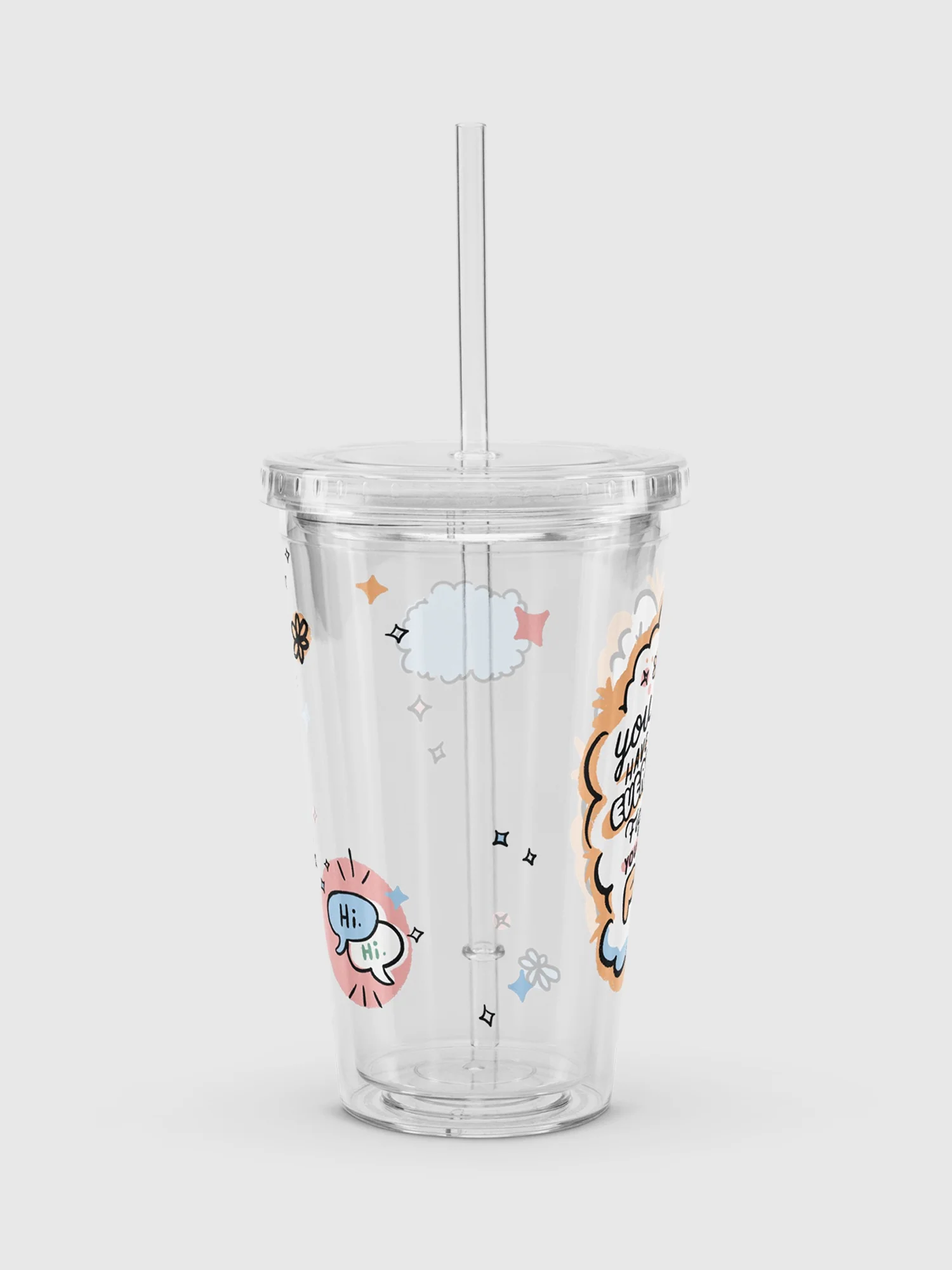 Heartstopper You Can Just Feel Clear Tumbler - Image 4