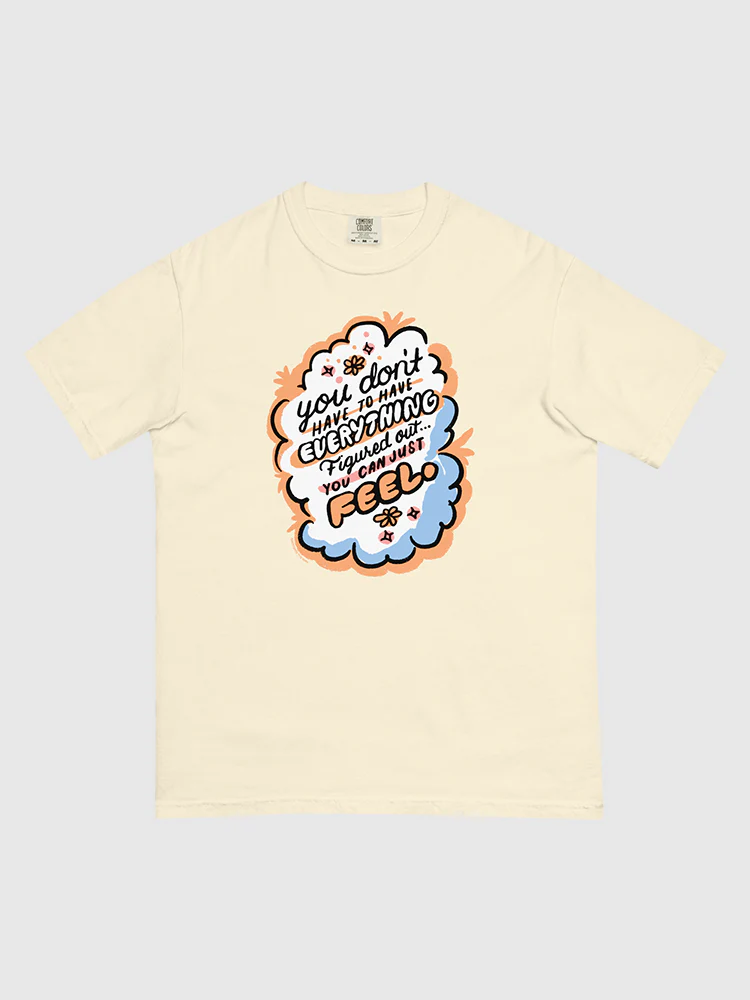 Heartstopper You Can Just Feel Comfort Colors T-Shirt - Image 3