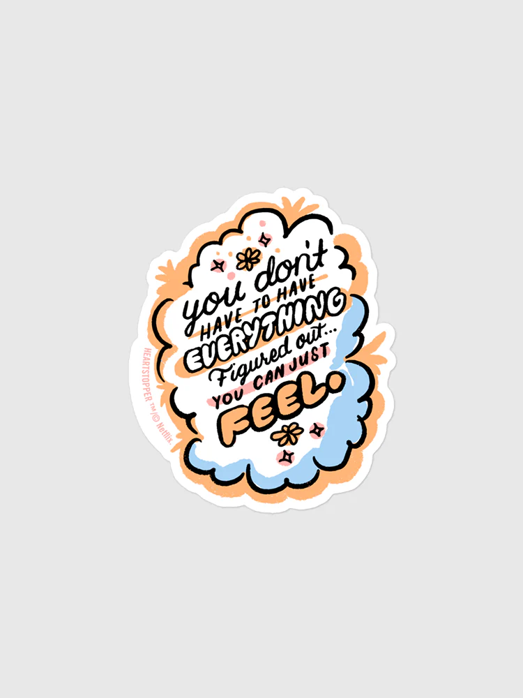 Heartstopper You Can Just Feel Sticker - Image 3