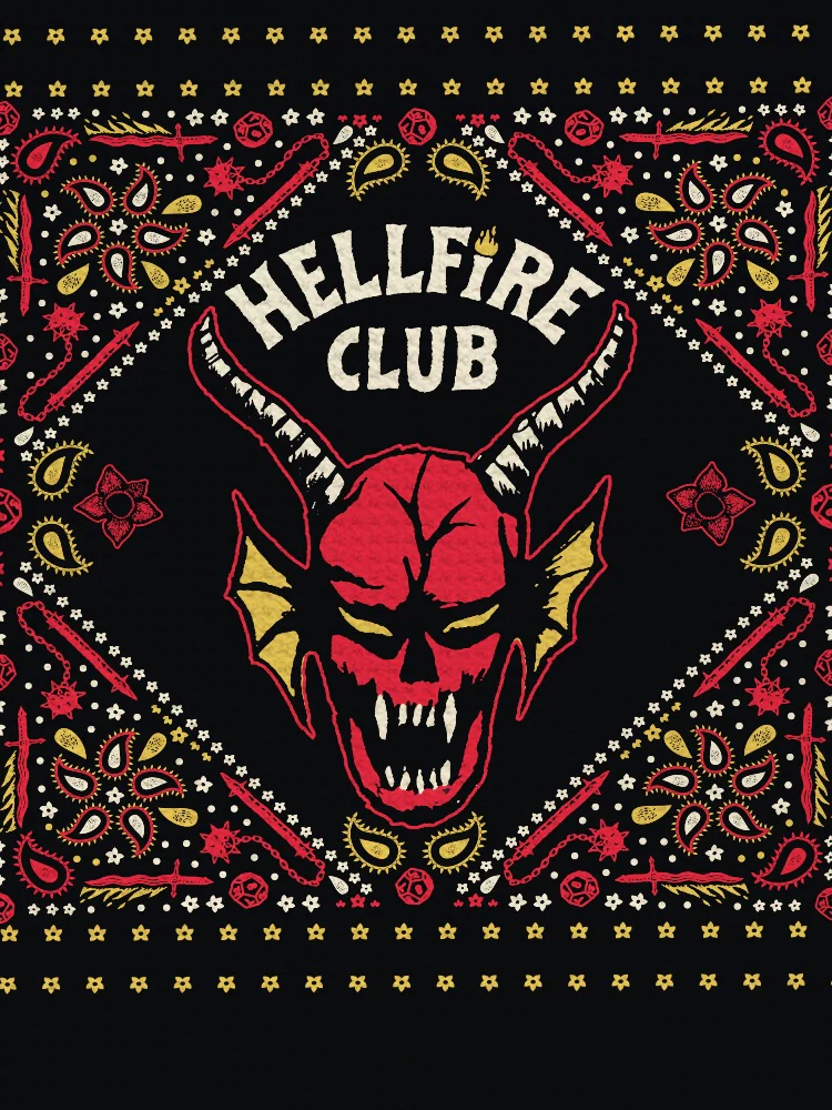 Hellfire Club Pattern Kitchen Towel - Image 3
