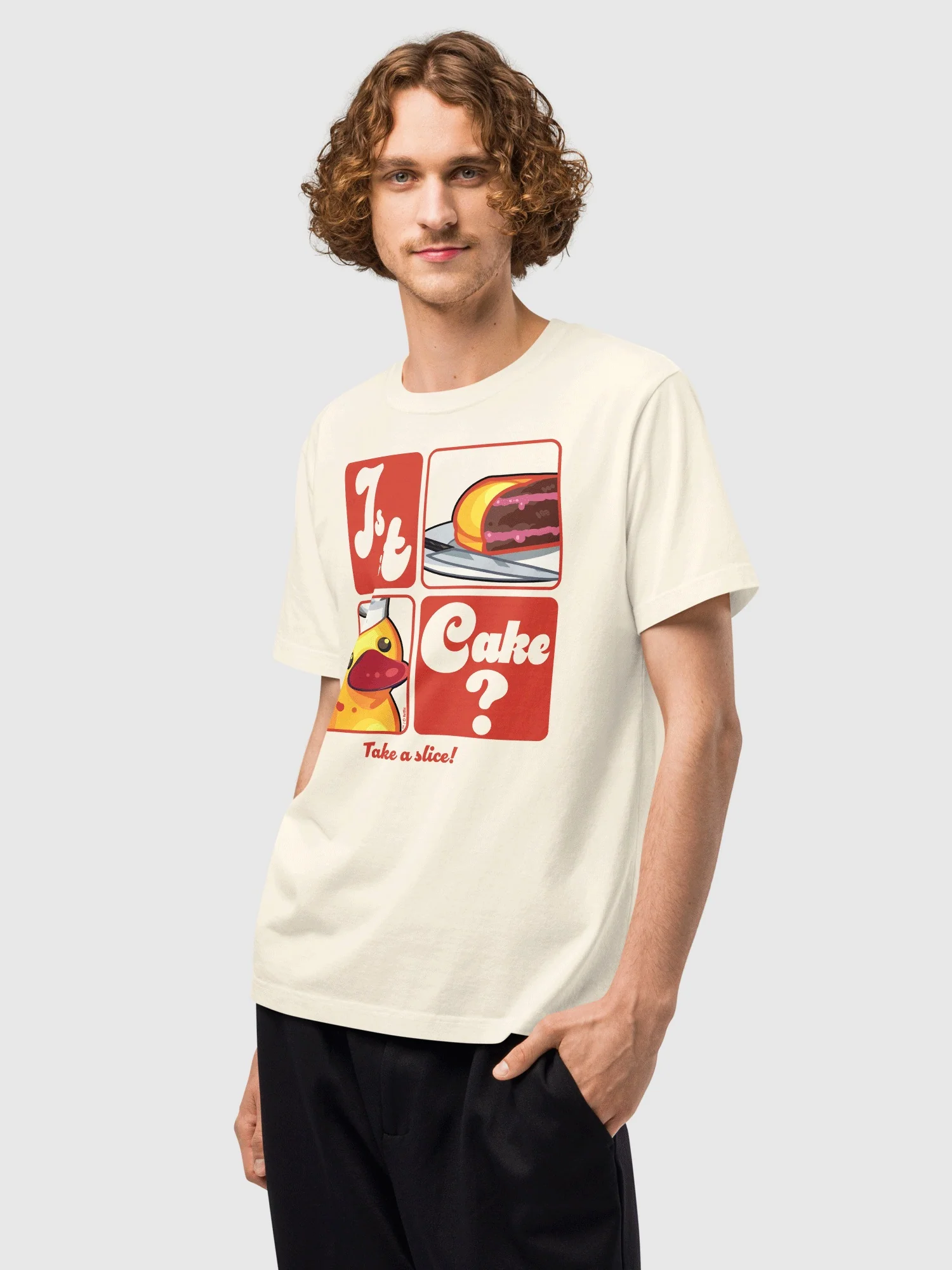 Is It Cake? T-Shirt Rubber Ducky - Image 2
