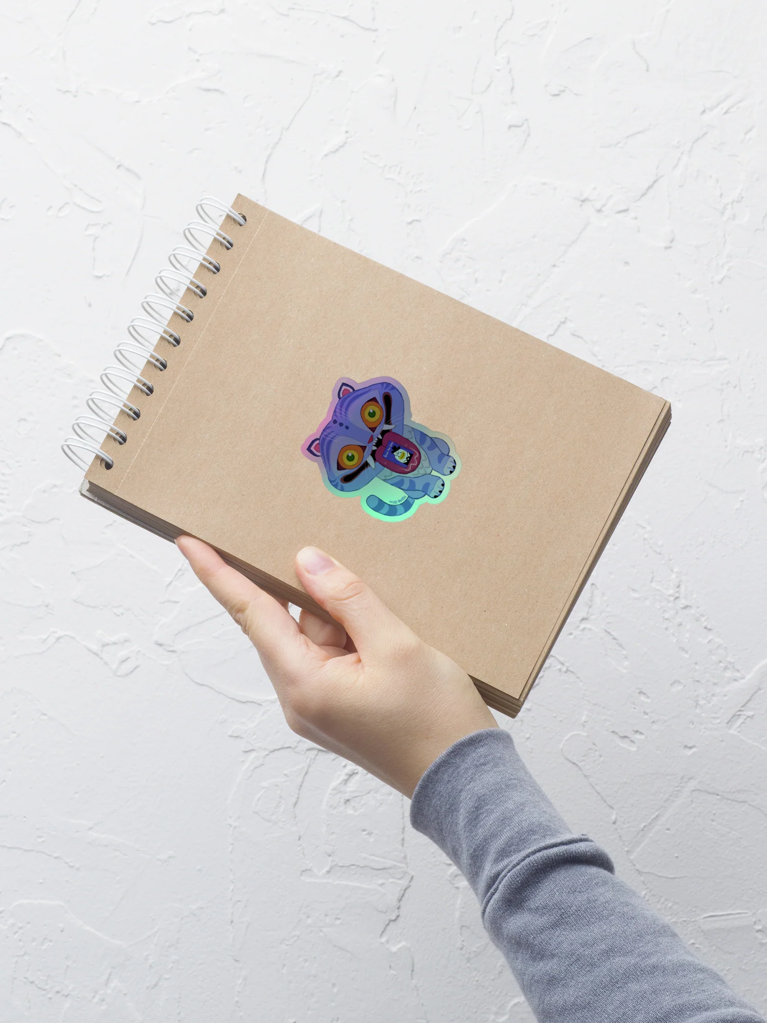 KPop Demon Hunters Derpy Tiger Holographic Sticker - Image 3