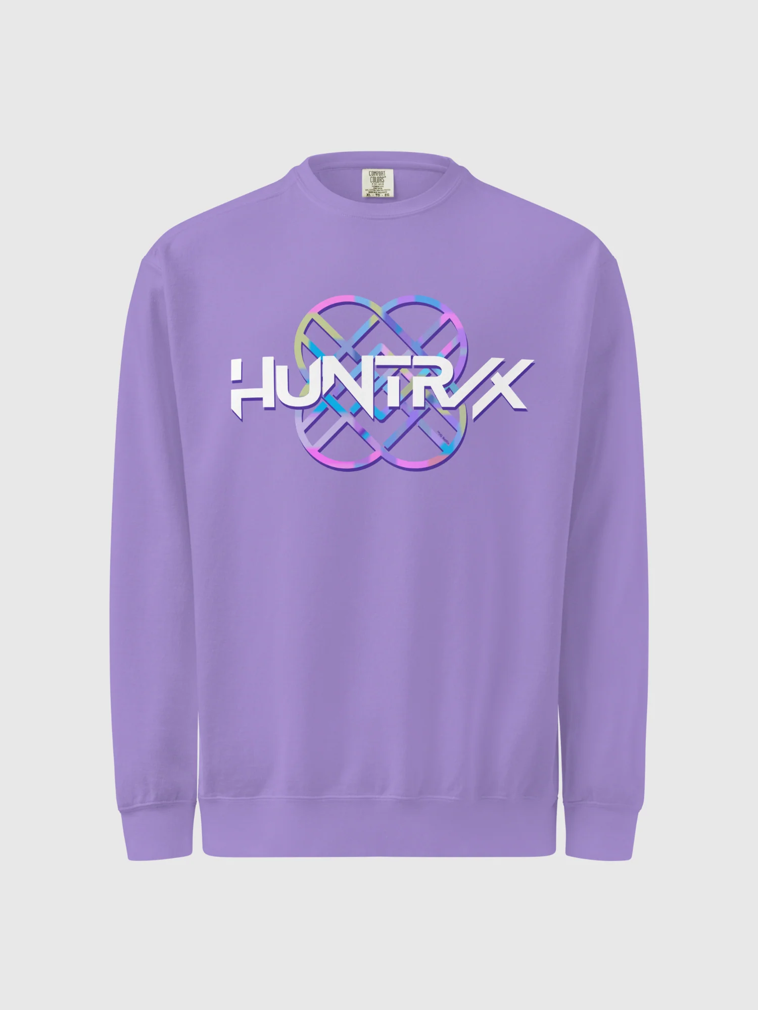KPop Demon Hunters HUNTR/X Logo Comfort Colors Sweatshirt - Image 3