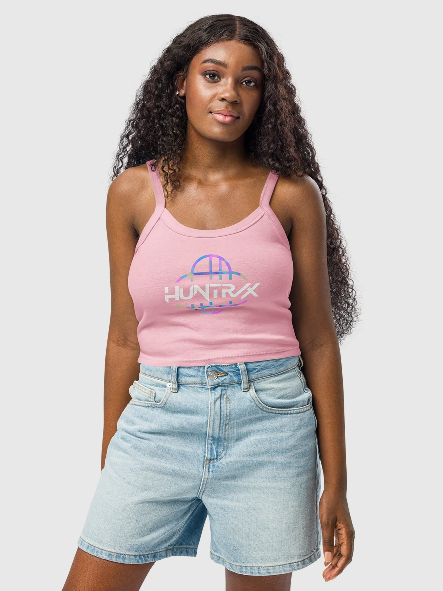 KPop Demon Hunters HUNTR/X Logo Women's Micro-Rib Tank Top - Image 4