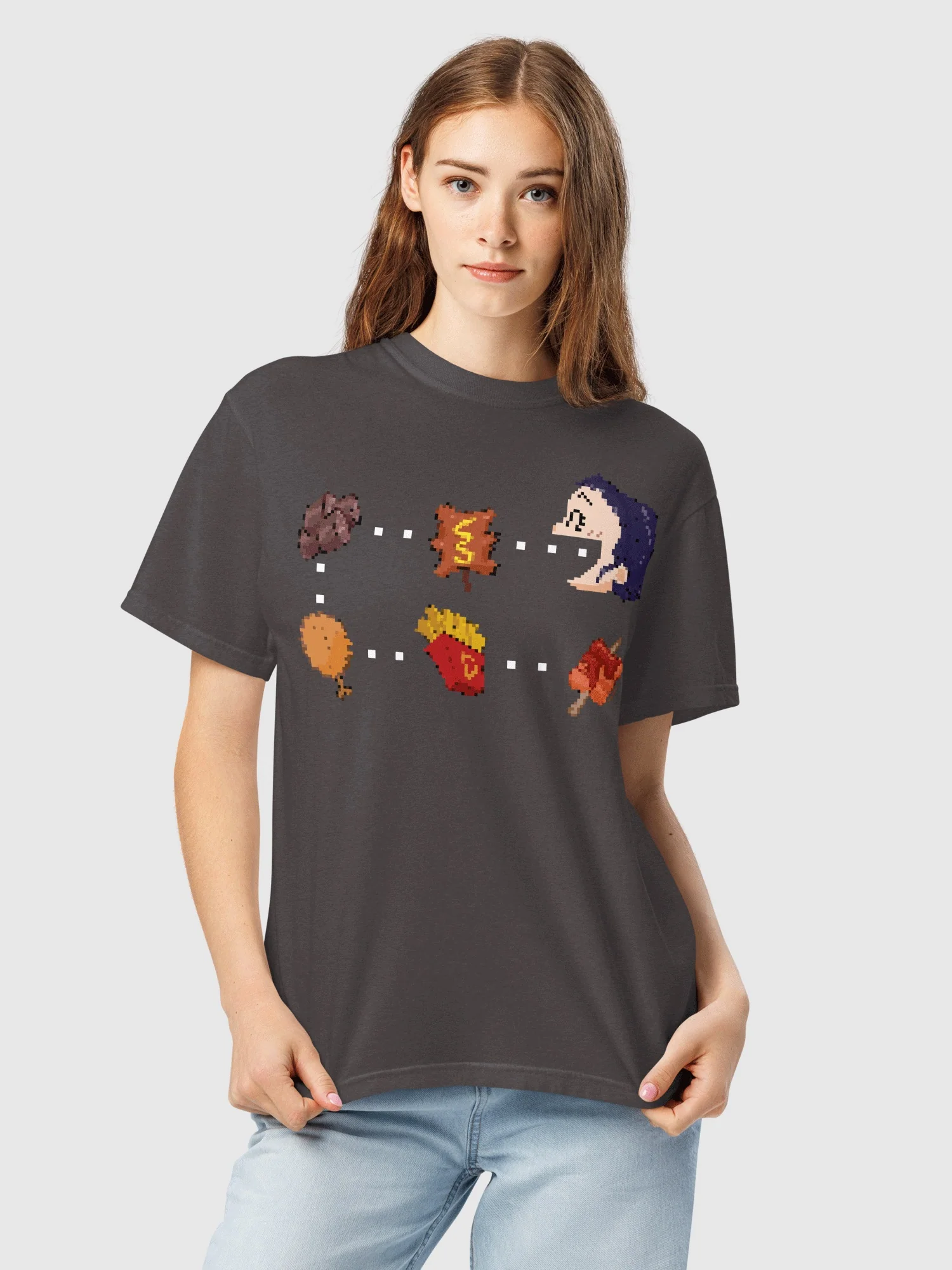 KPop Demon Hunters Zoey Snacks Comfort Colors T-Shirt - Image 3