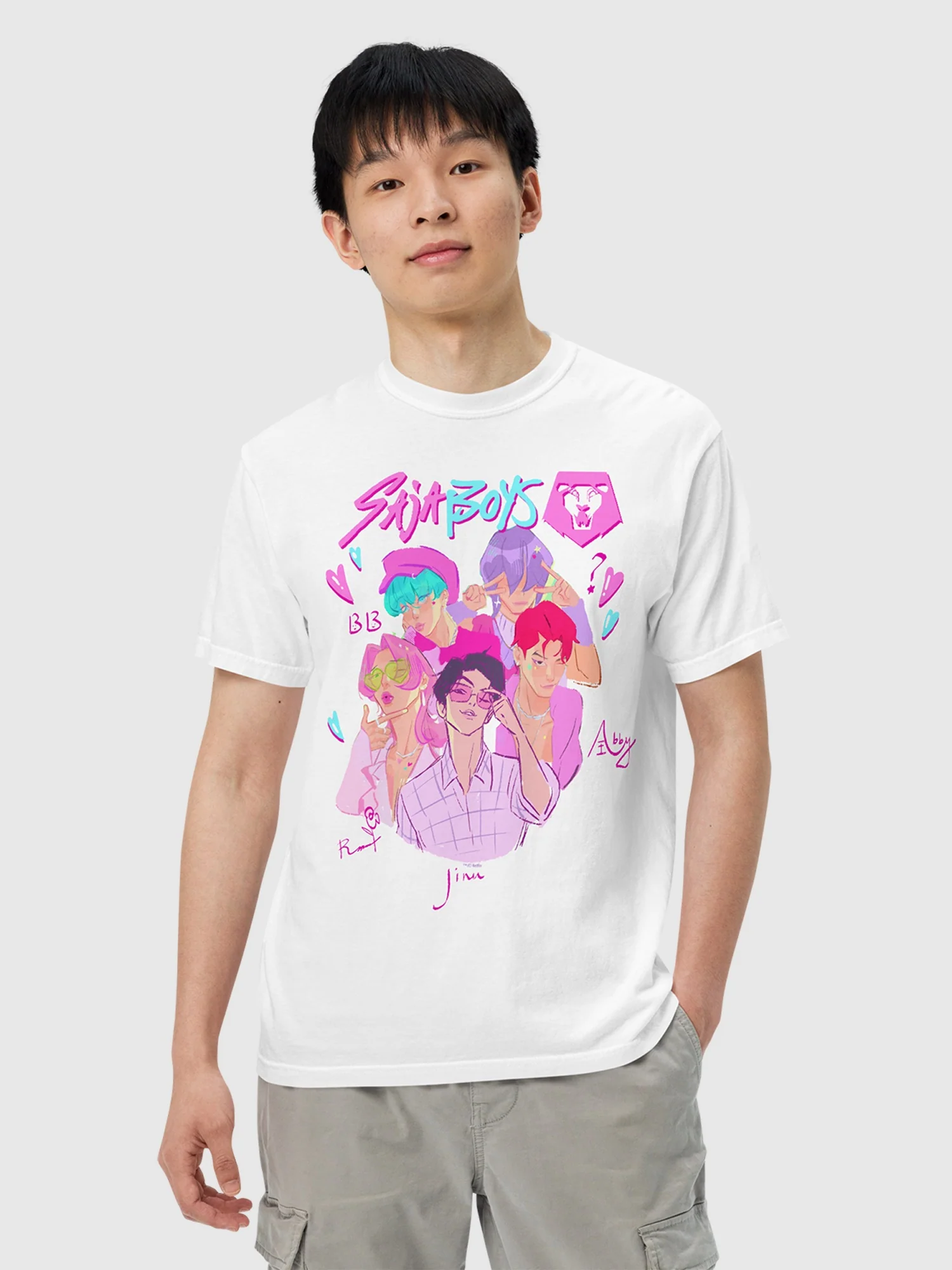 KPop Demon Hunters SAJA BOYS Comfort Colors T-Shirt - Image 4