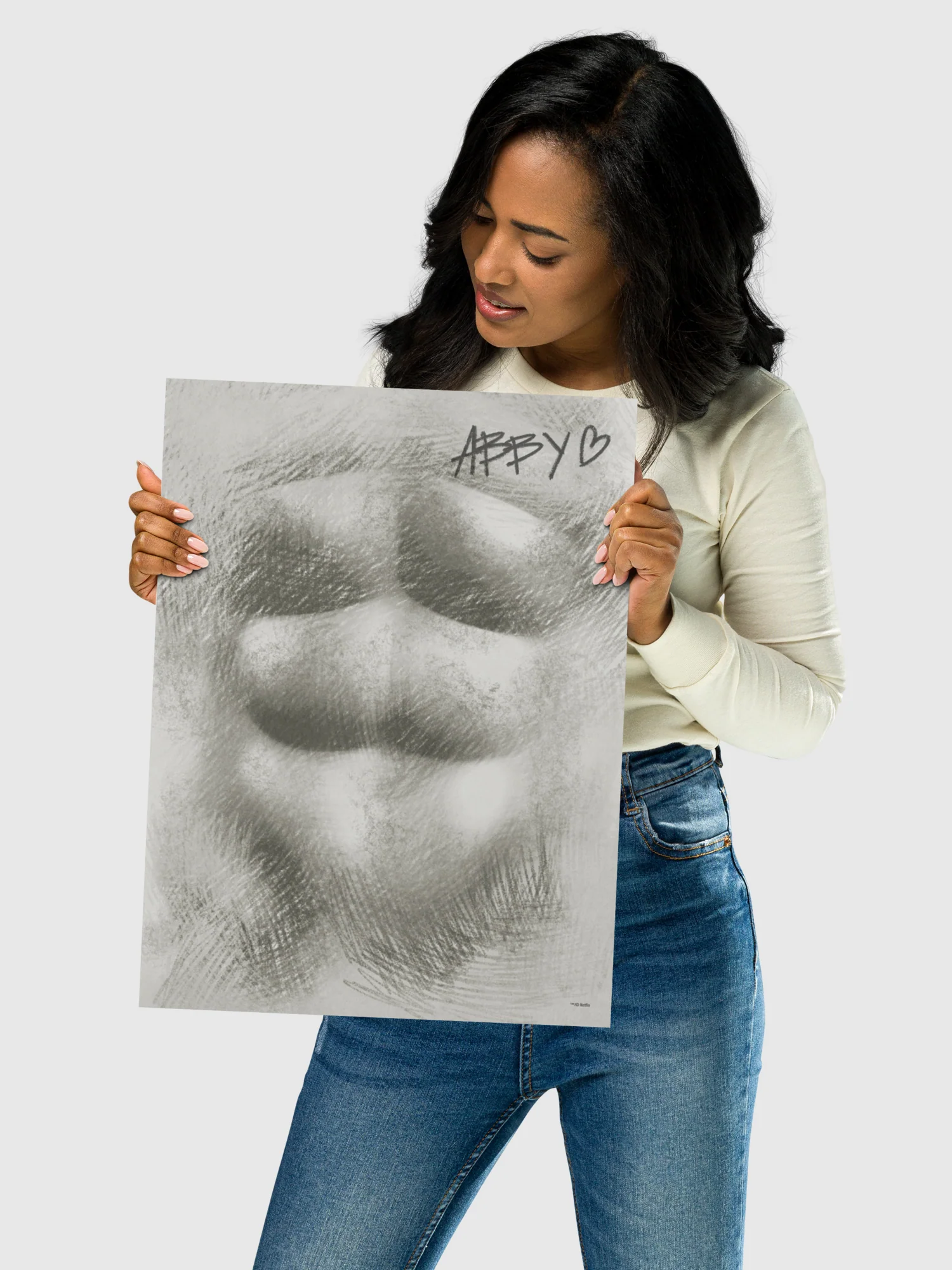 KPop Demon Hunters Abby Abs Signed Poster - Image 3