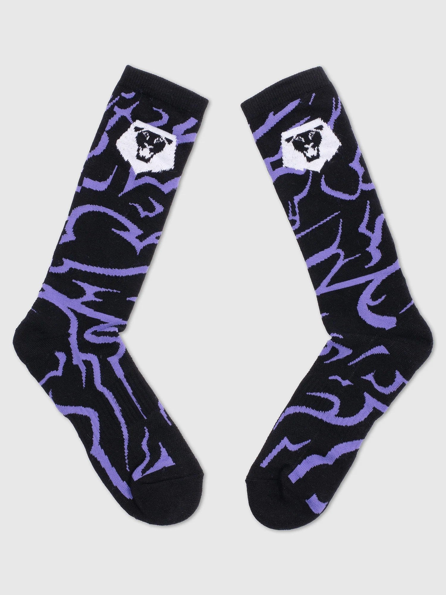 KPop Demon Hunters Athletic Crew Sock Saja Boys Glow In The Dark - Image 4