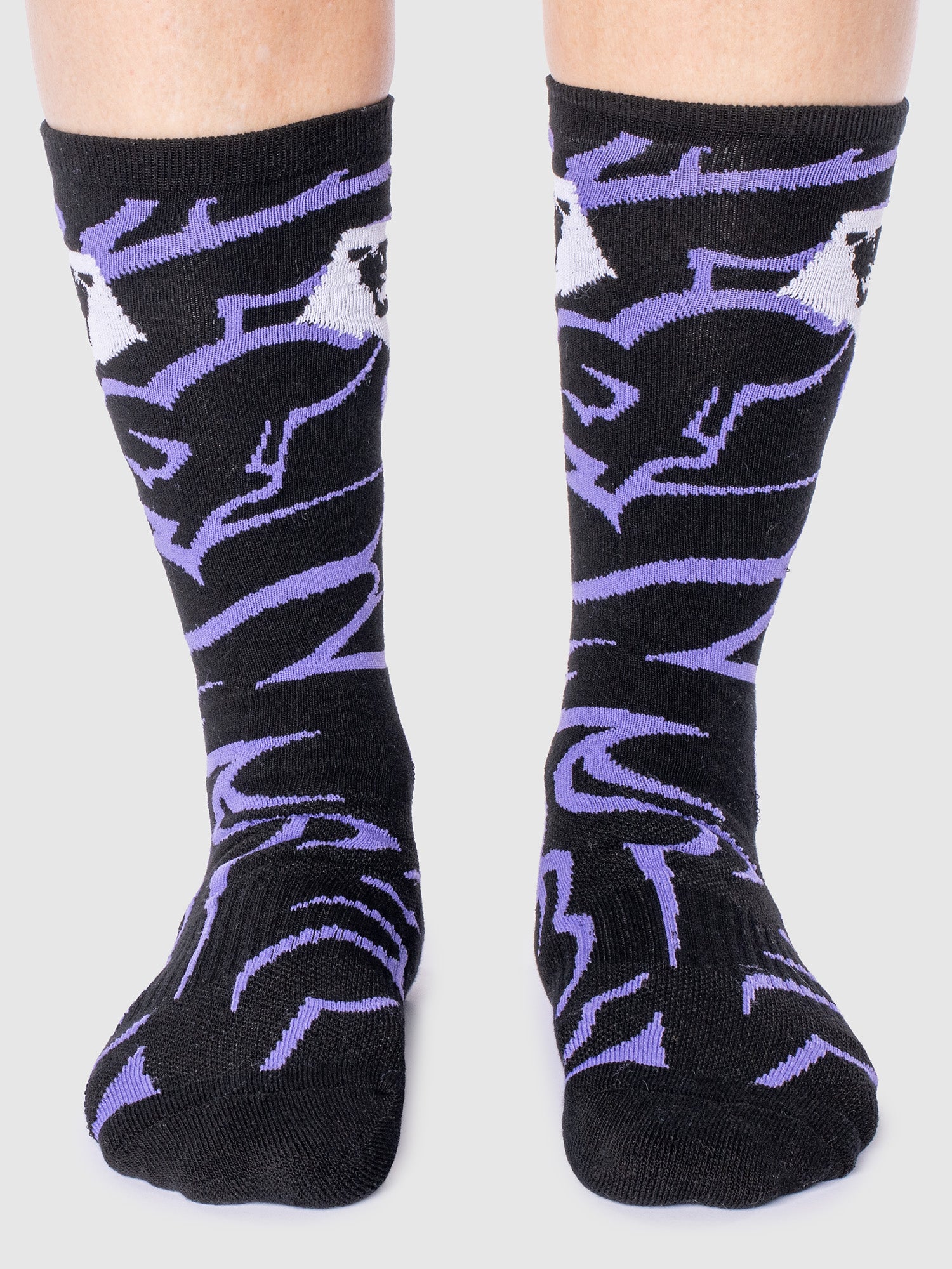 KPop Demon Hunters Athletic Crew Sock Saja Boys Glow In The Dark - Image 6