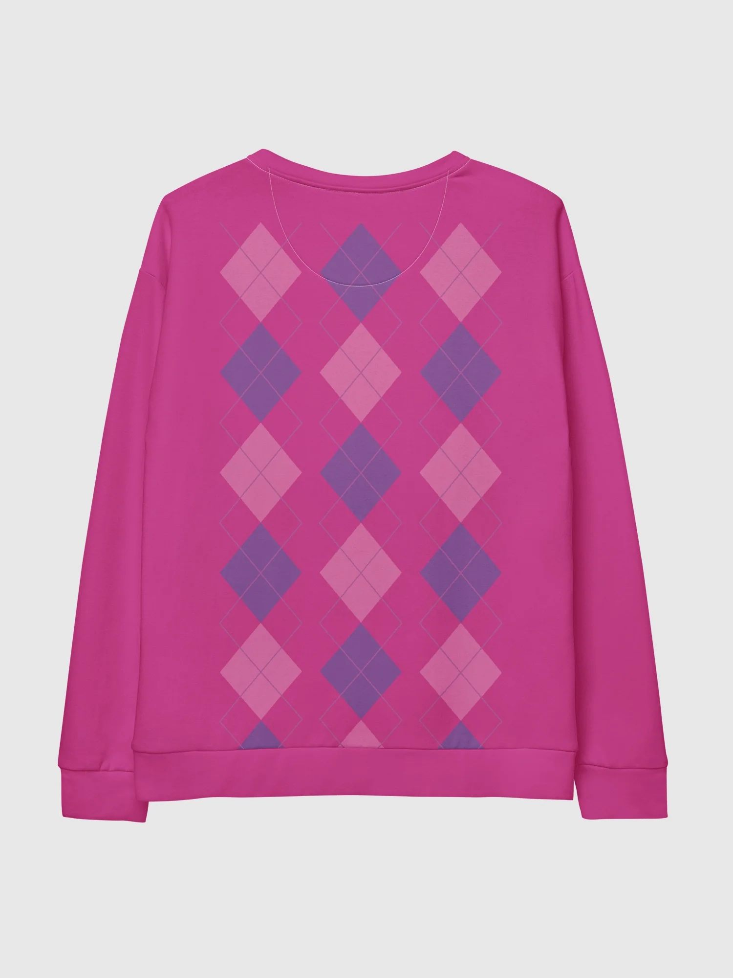 KPop Demon Hunters Baby Saja's Argyle Crewneck Sweatshirt - Image 6
