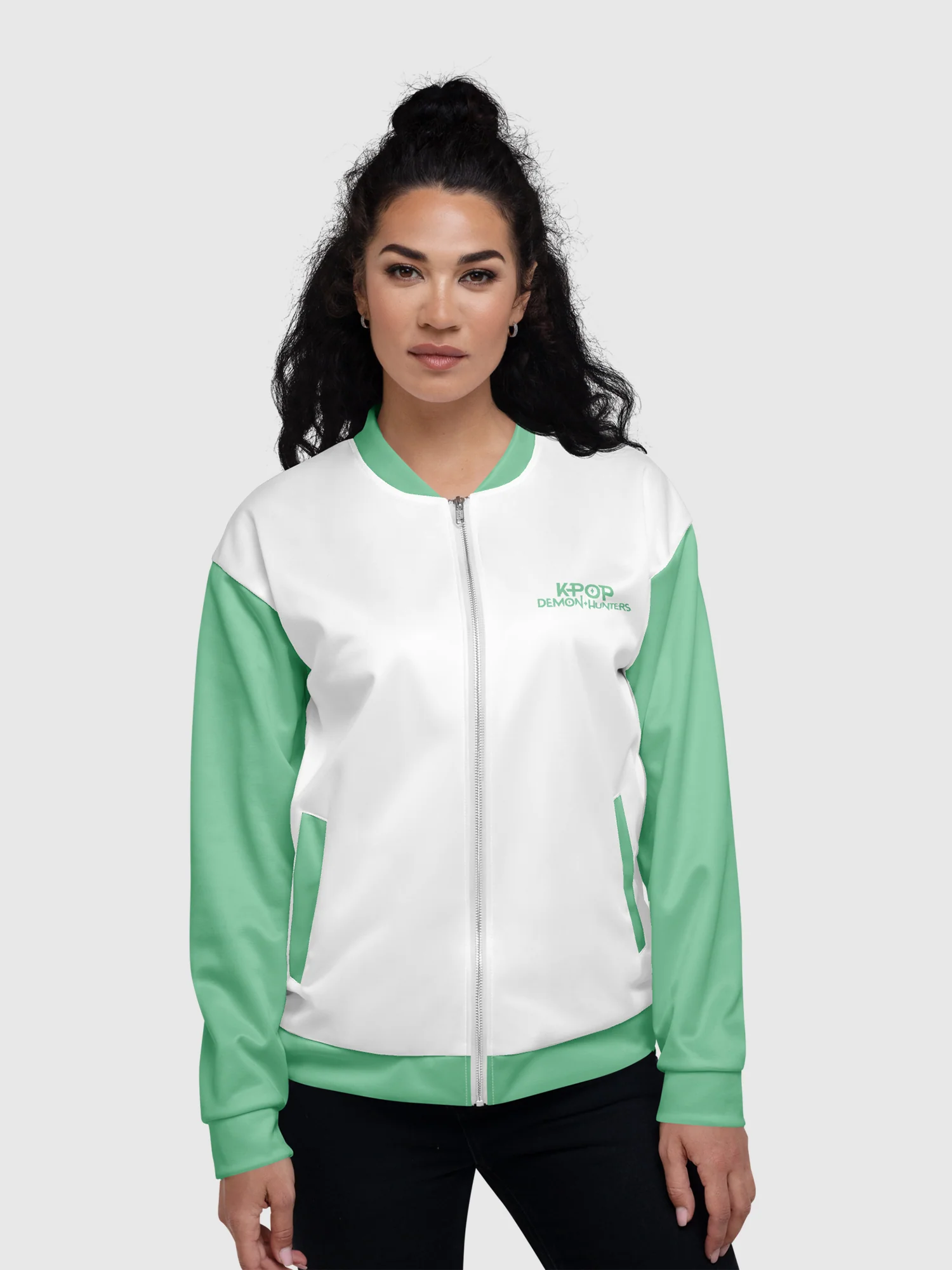 KPop Demon Hunters Bomber Jacket Zoey Spring - Image 3