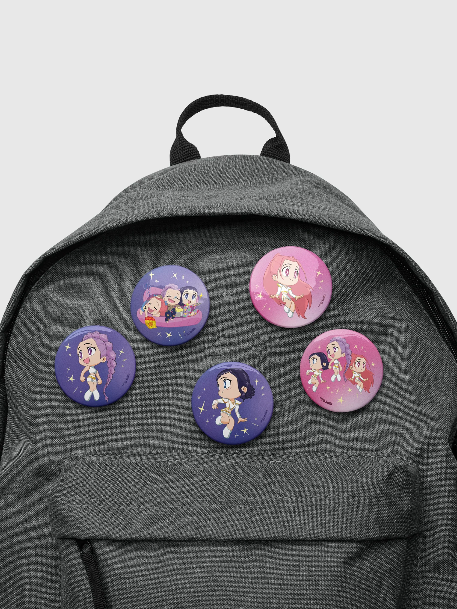 KPop Demon Hunters Chibi HUNTR/X Finale Pin Set - Image 2