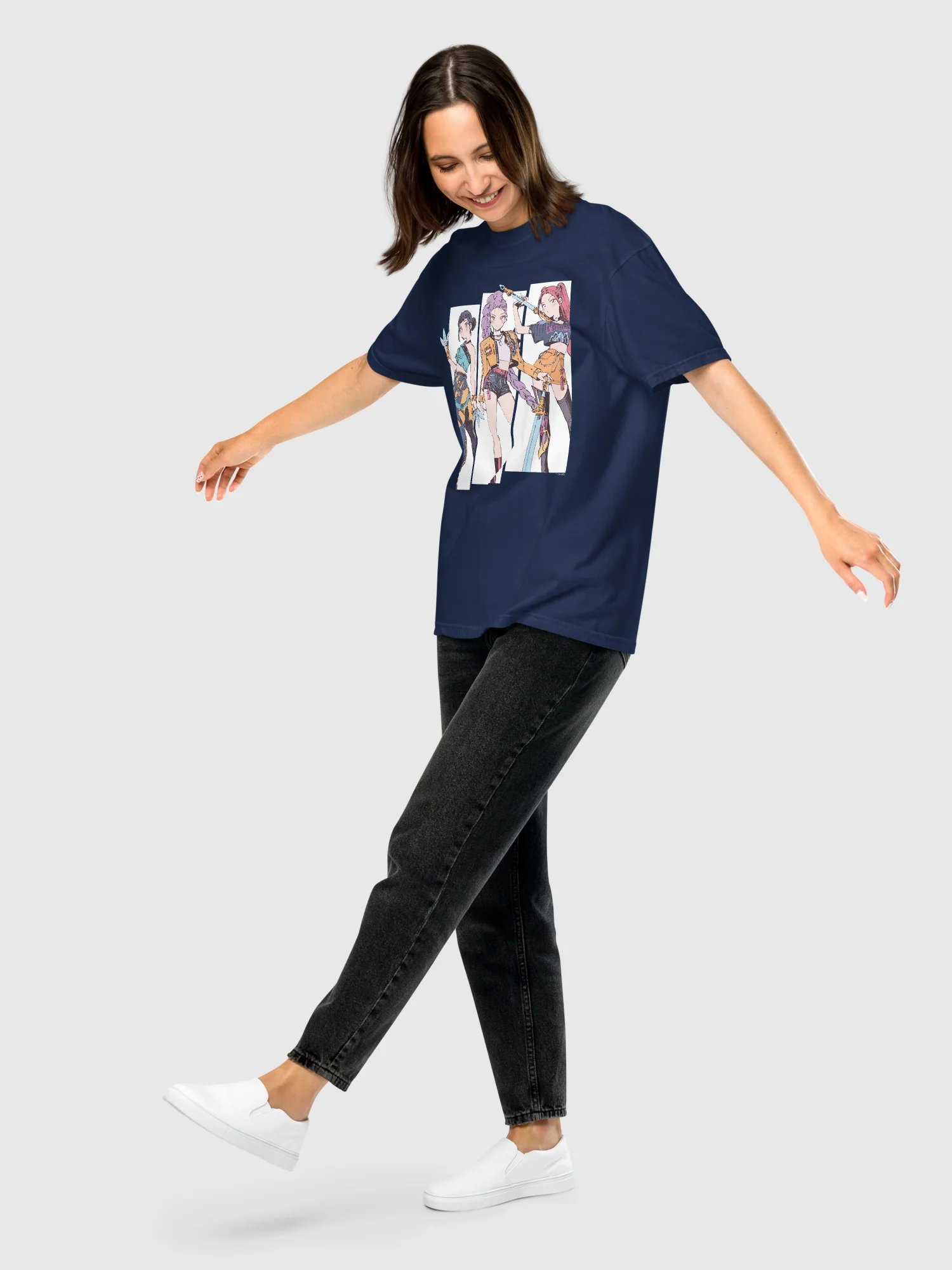 KPop Demon Hunters Comfort Colors T-Shirt HUNTR/X Polo Tokki - Image 3