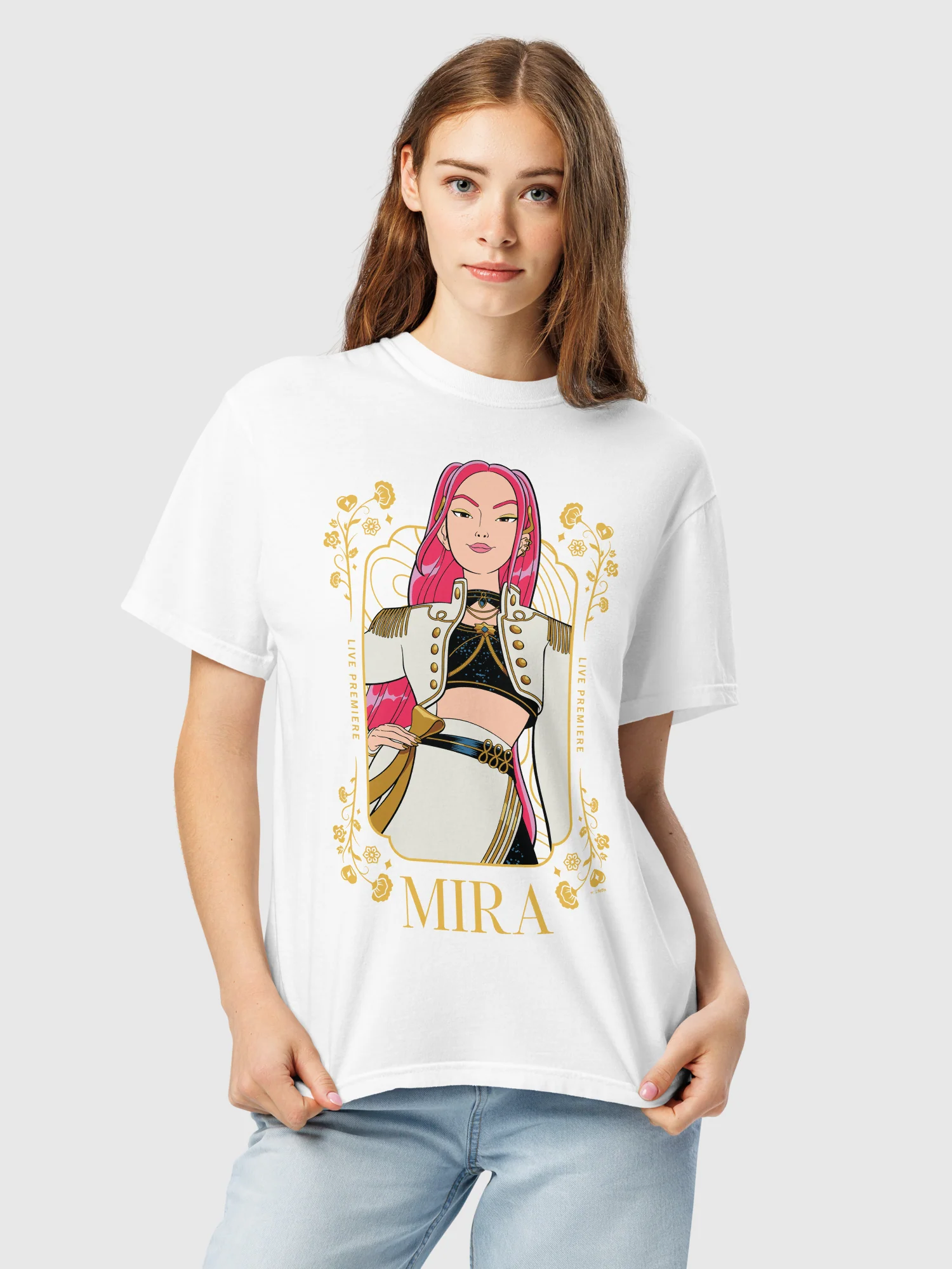 KPop Demon Hunters Comfort Colors T-Shirt Mira Golden - Image 4