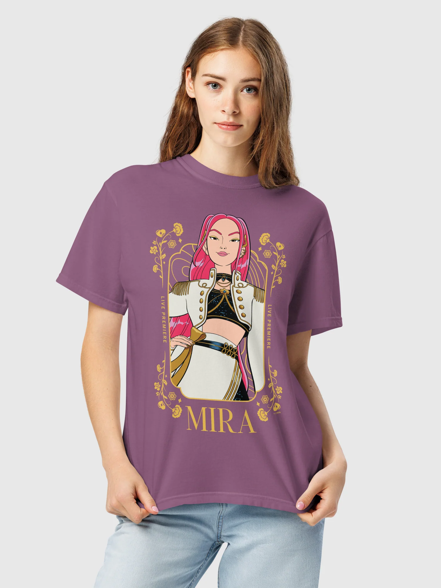 KPop Demon Hunters Comfort Colors T-Shirt Mira Golden - Image 5