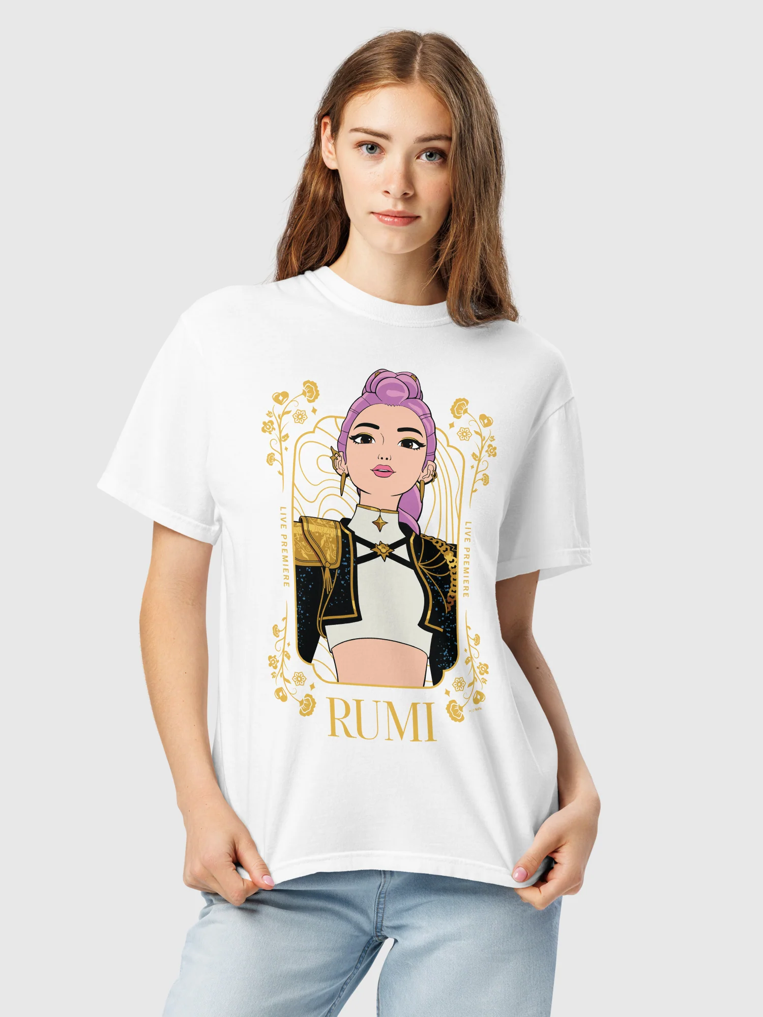 KPop Demon Hunters Comfort Colors T-Shirt Rumi Golden - Image 6