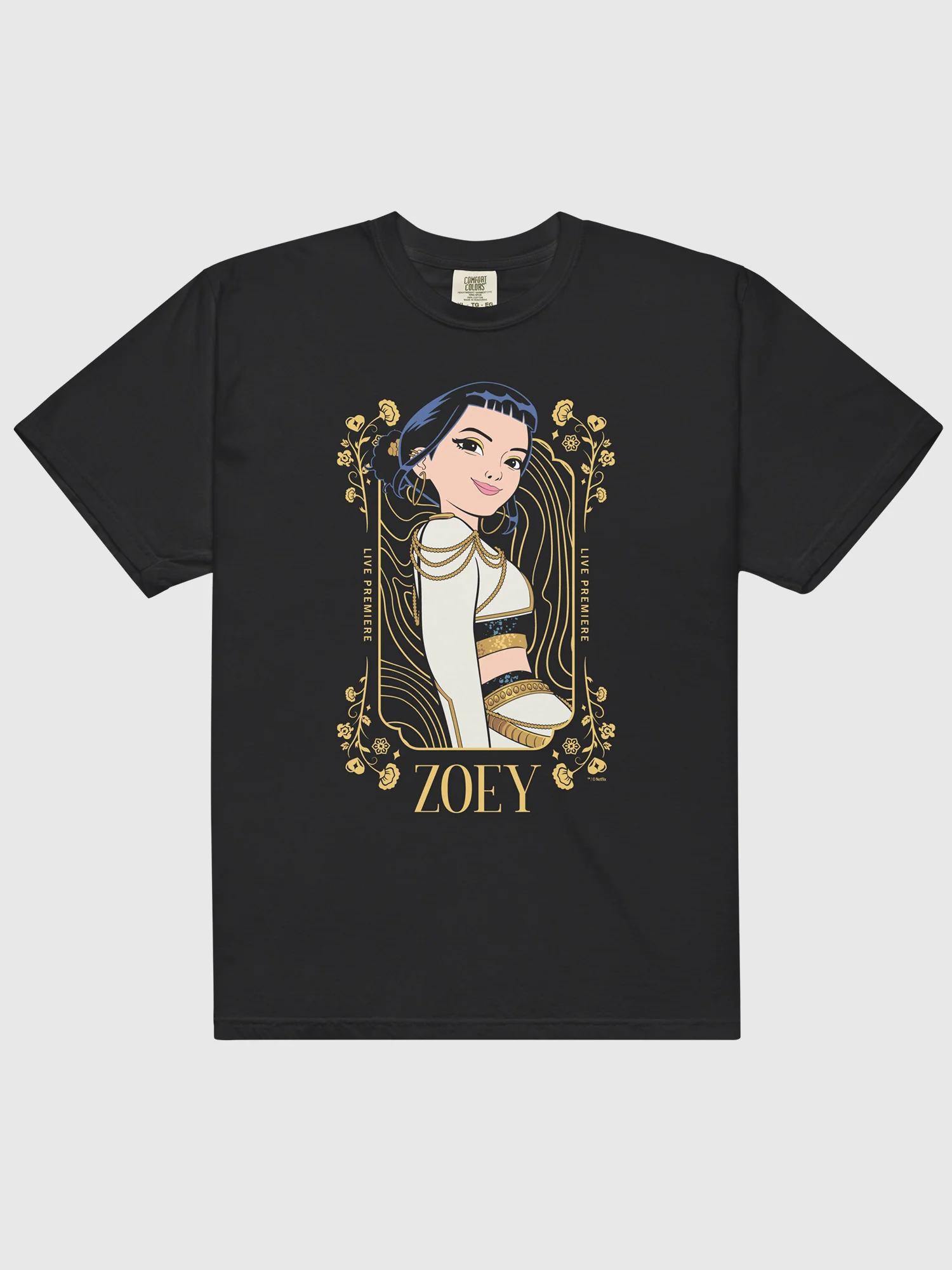 KPop Demon Hunters Comfort Colors T-Shirt Zoey Golden - Image 3