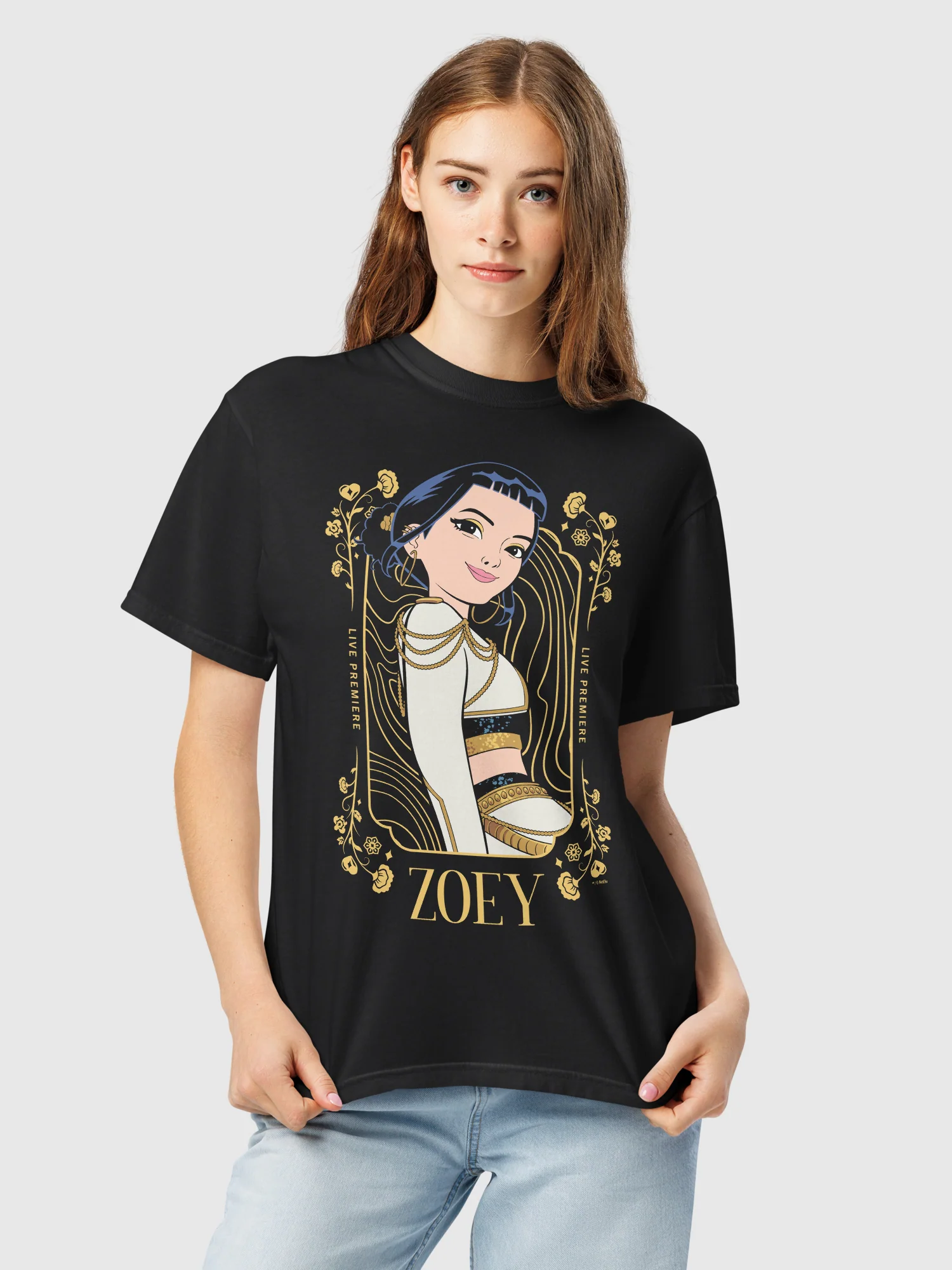 KPop Demon Hunters Comfort Colors T-Shirt Zoey Golden - Image 5