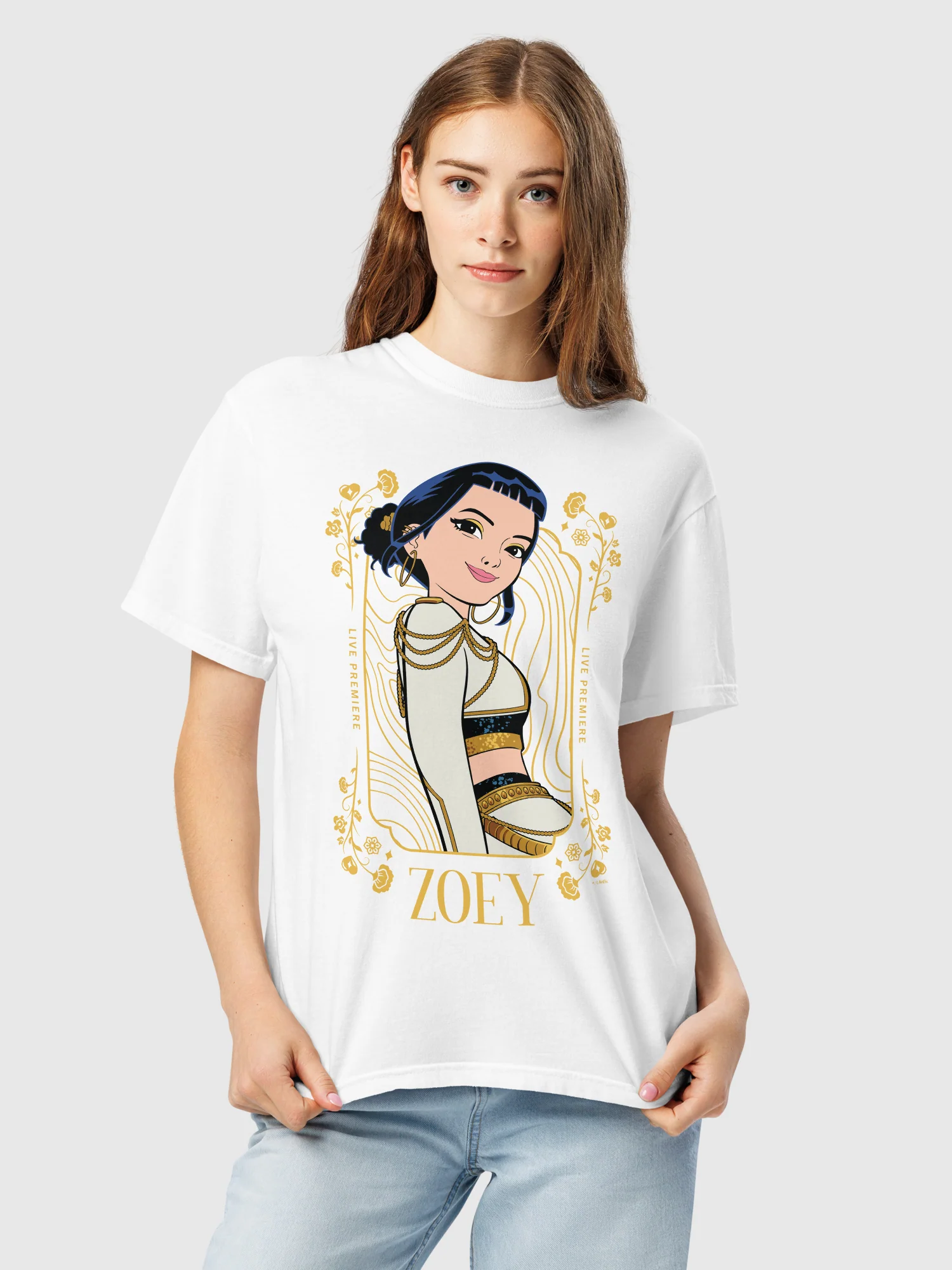 KPop Demon Hunters Comfort Colors T-Shirt Zoey Golden - Image 6