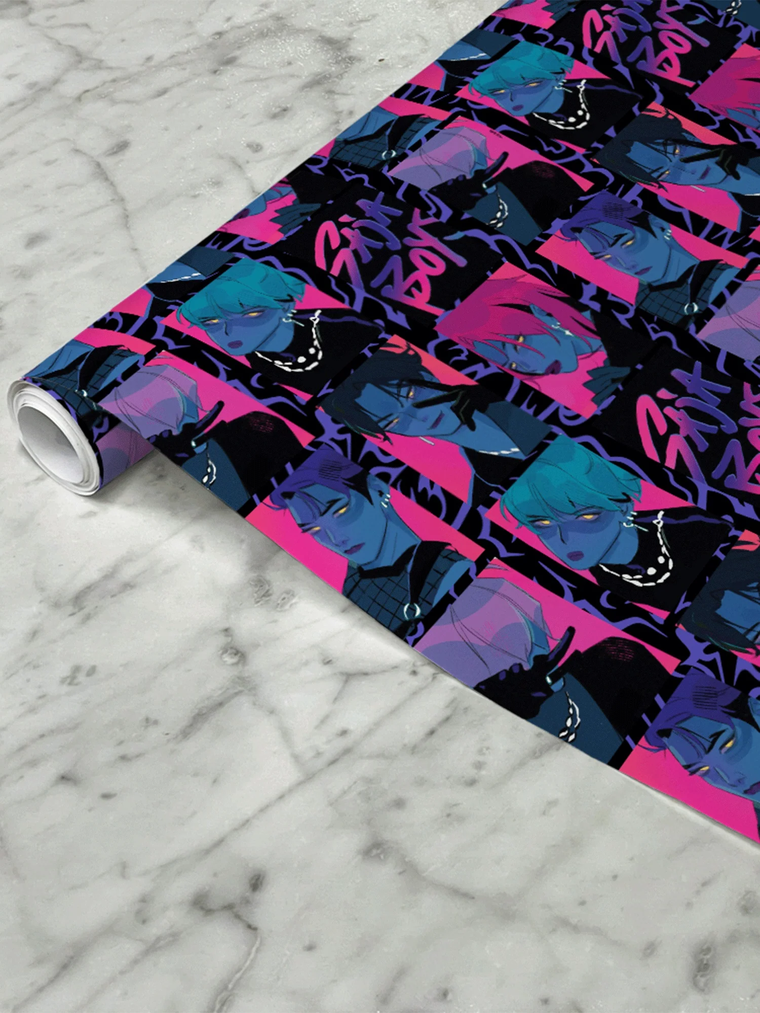 KPop Demon Hunters Demon SAJA BOYS Wrapping Paper - Image 3