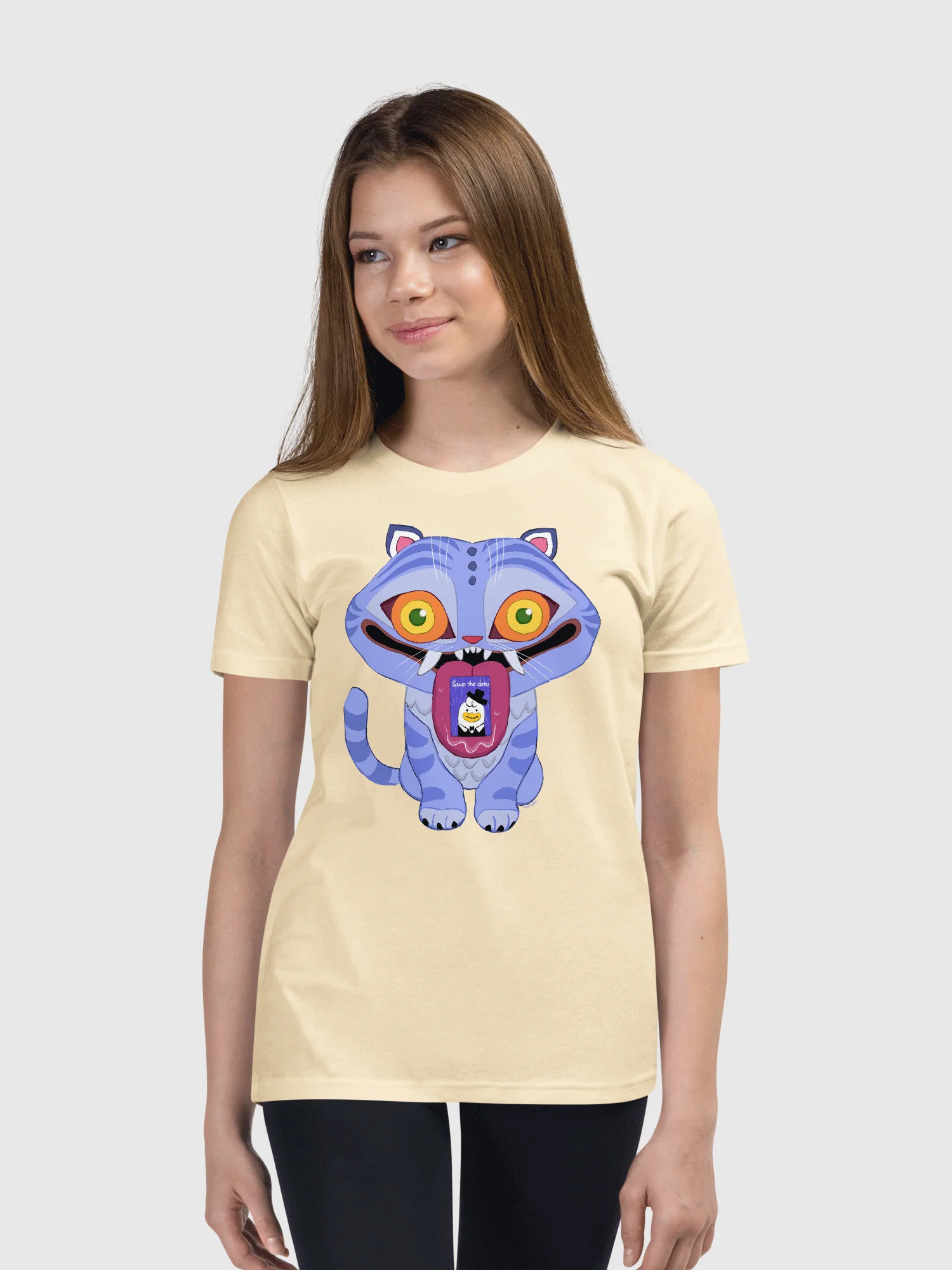 KPop Demon Hunters Derpy Tiger Kids T-Shirt - Image 7