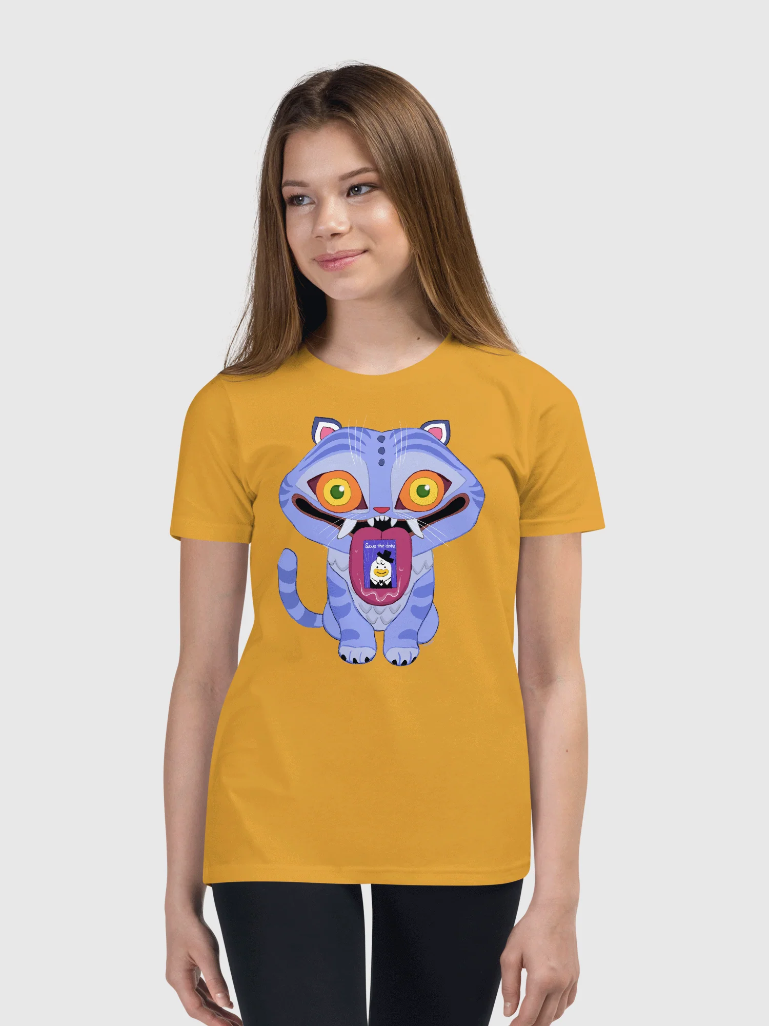 KPop Demon Hunters Derpy Tiger Kids T-Shirt - Image 9