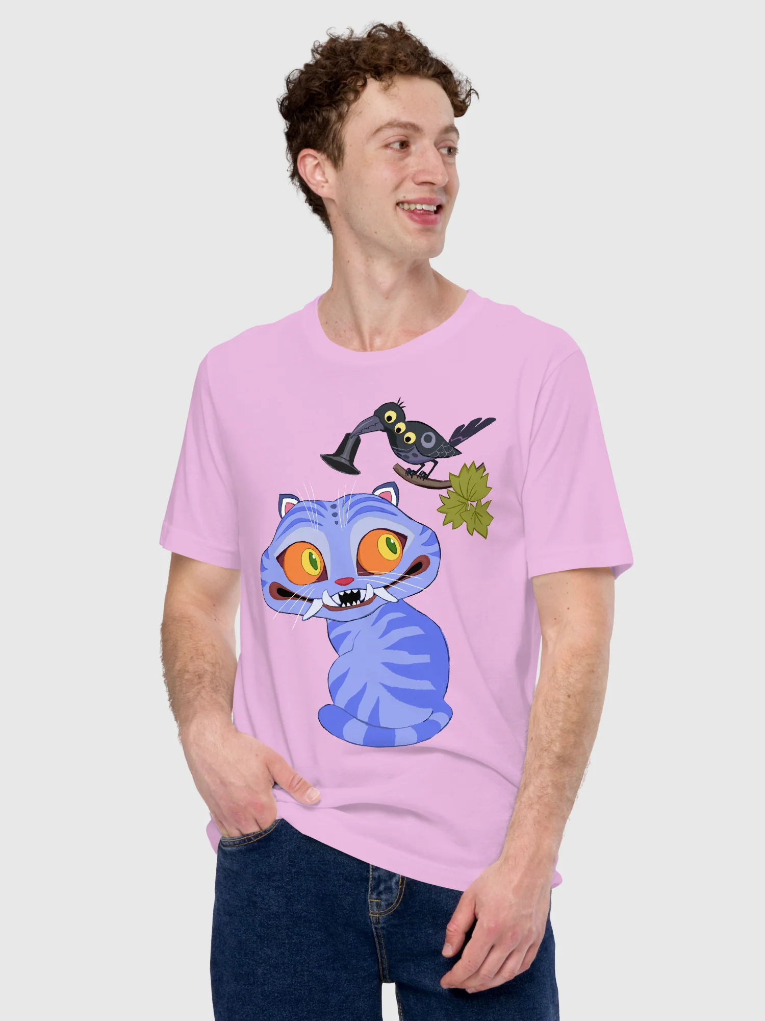 KPop Demon Hunters Derpy Tiger and Sussie Magpie T-Shirt - Image 2