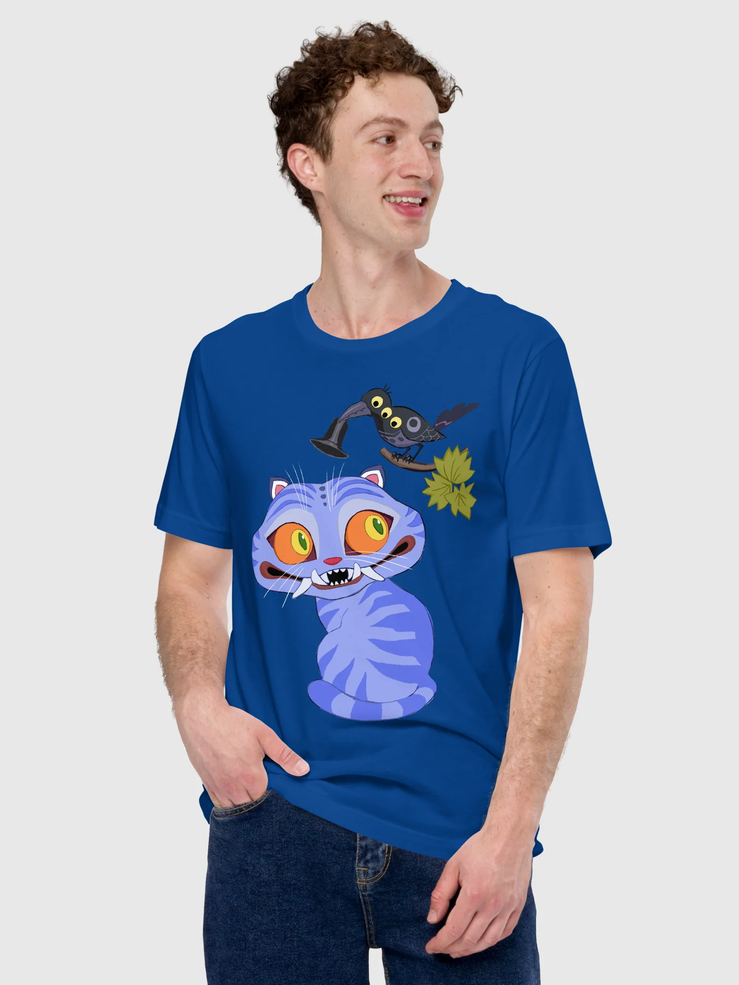 KPop Demon Hunters Derpy Tiger and Sussie Magpie T-Shirt - Image 4