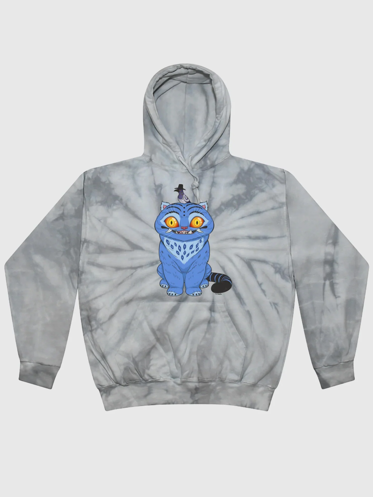 KPop Demon Hunters Derpy Tiger and Sussie Magpie Tie-Dye Kids Hoodie - Image 5
