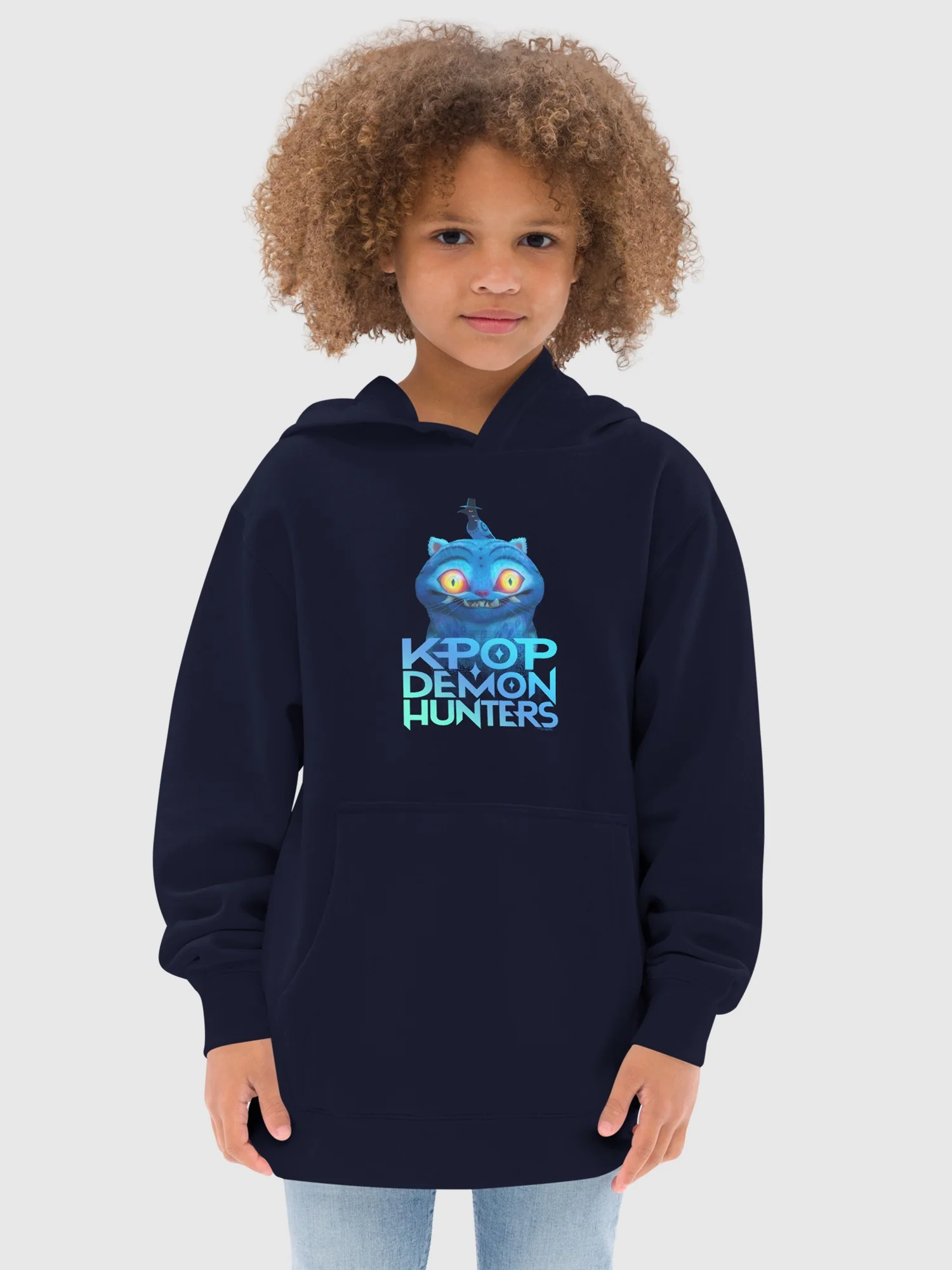 KPop Demon Hunters Derpy Tiger and Sussie Magpie Logo Kids Hoodie - Image 2