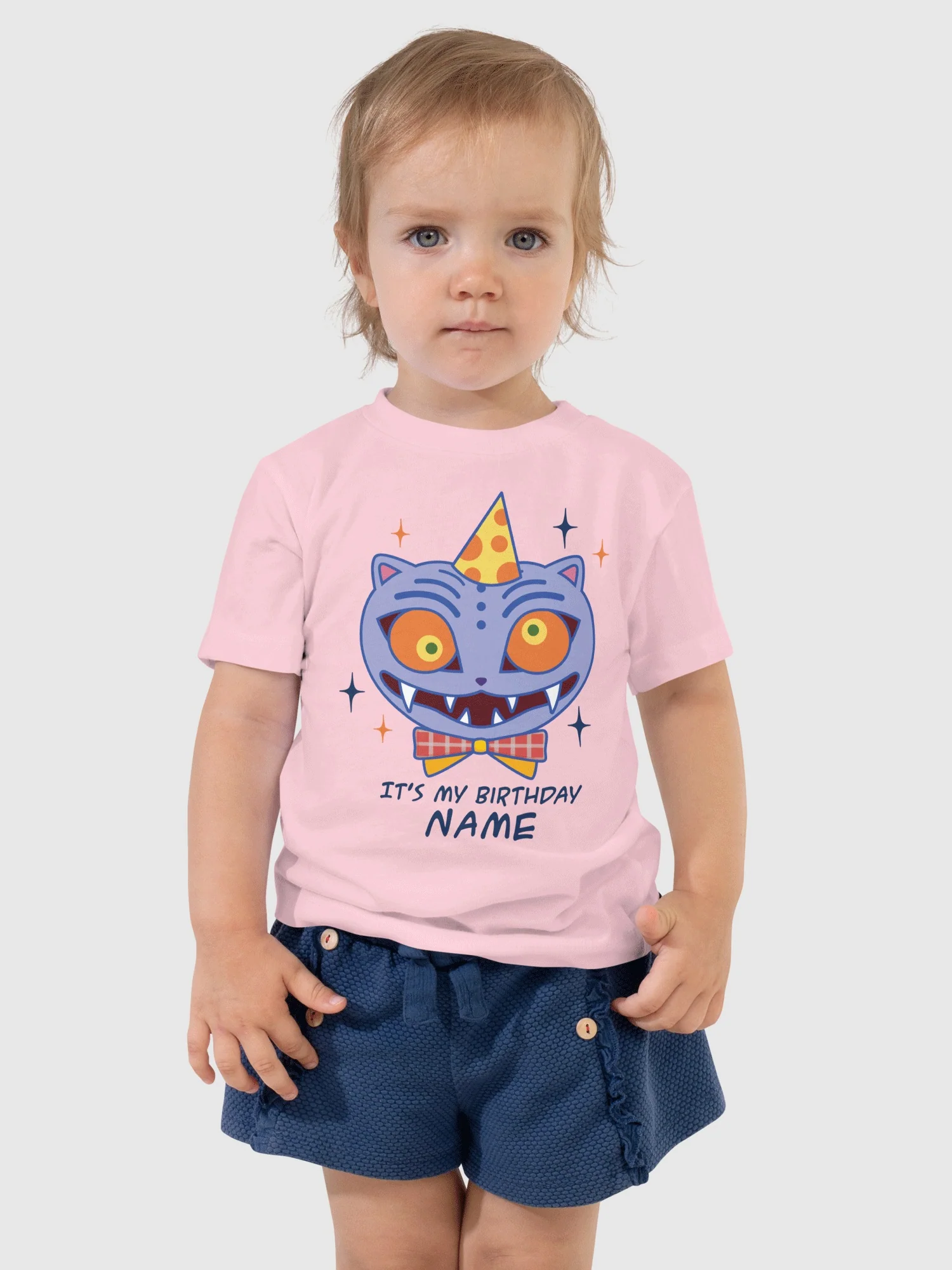 KPop Demon Hunters Derpy Tiger Birthday Personalized Toddler T-Shirt - Image 7