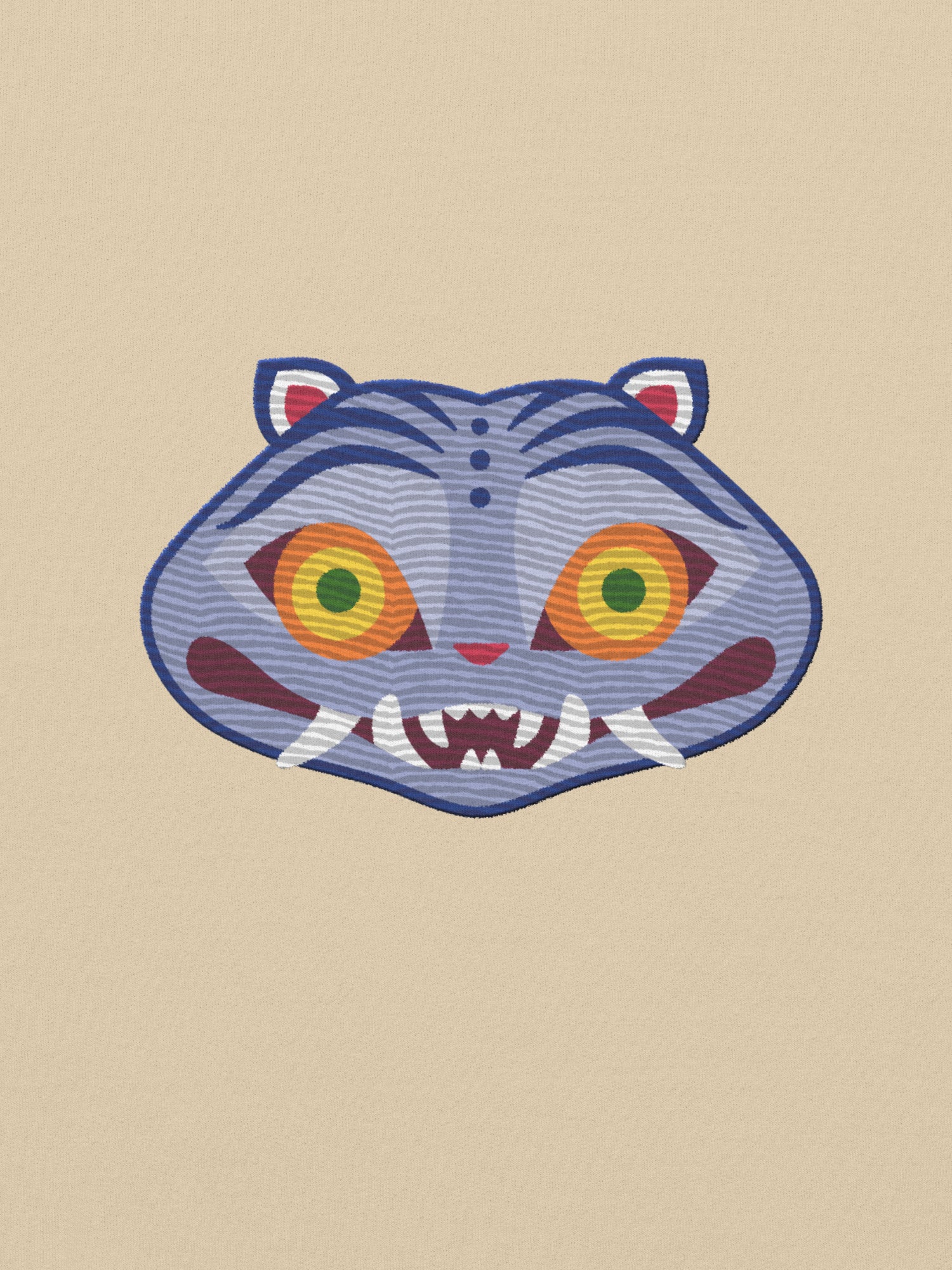KPop Demon Hunters Derpy Tiger Embroidered Sweatshirt - Image 11