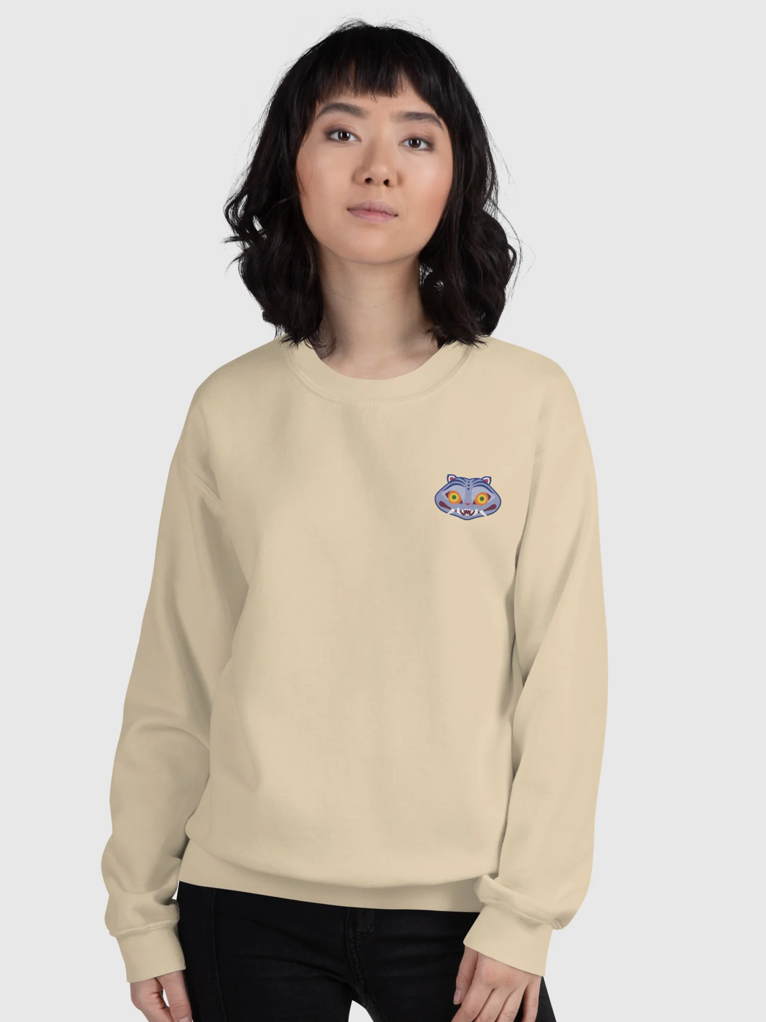 KPop Demon Hunters Derpy Tiger Embroidered Sweatshirt - Image 12